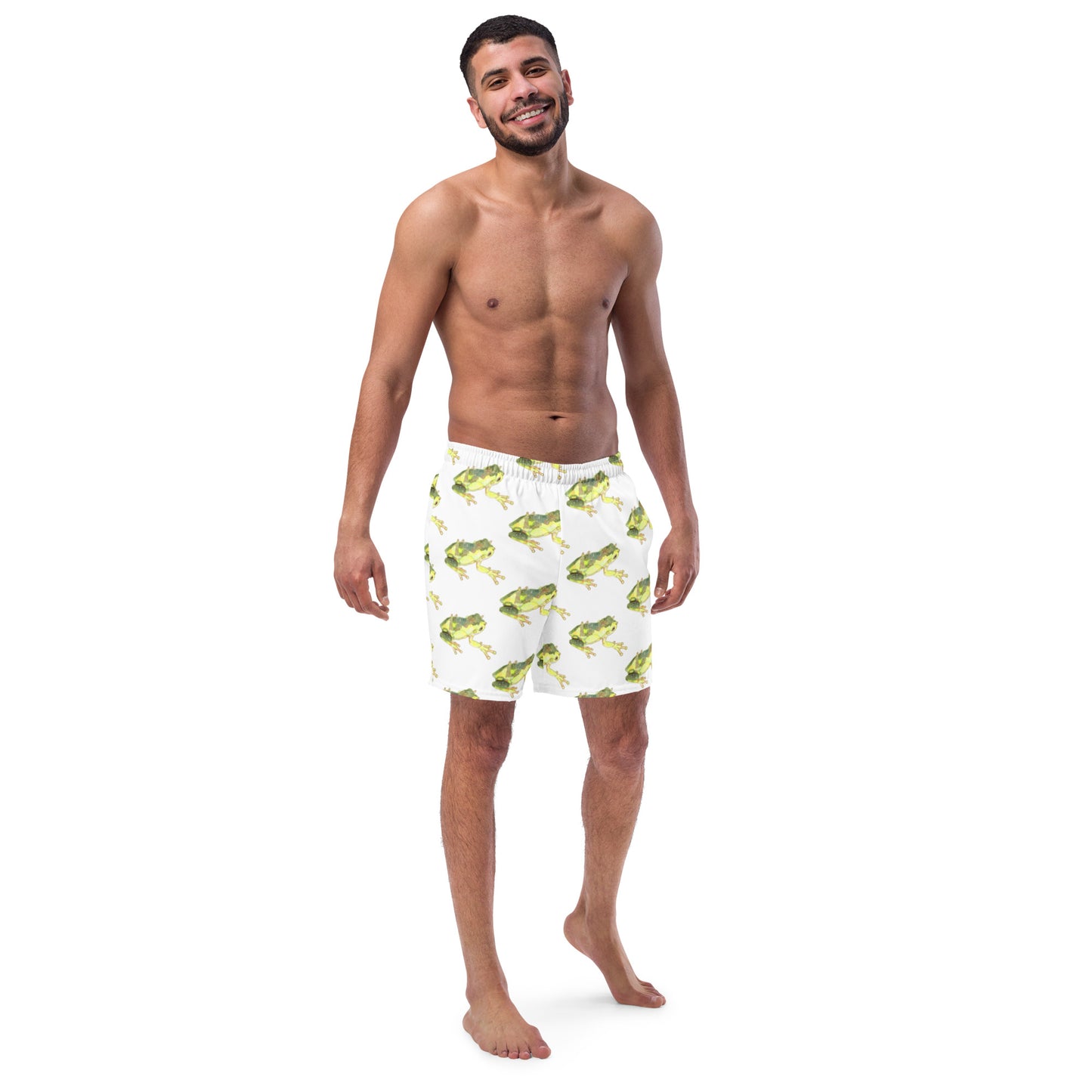“Kooyar” Green Tree Frog Men's swim trunks