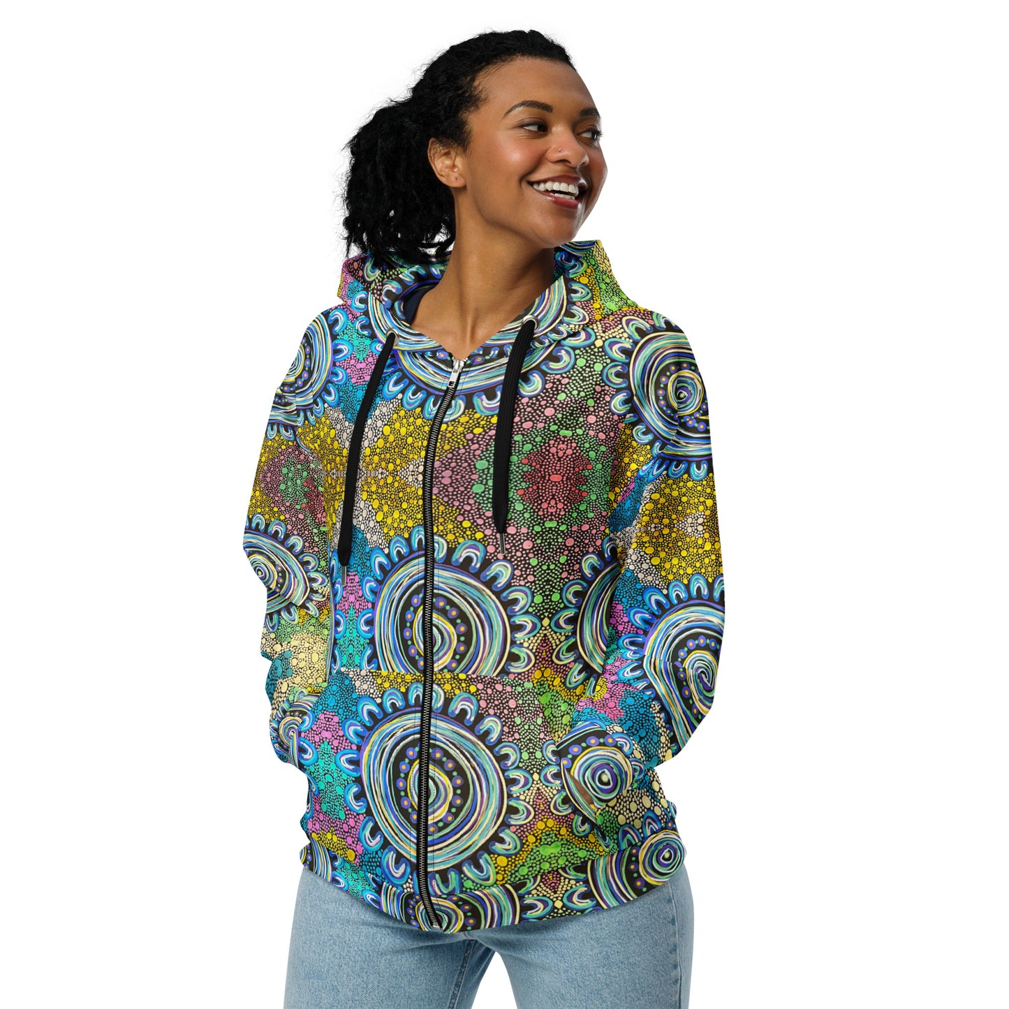 Walyalup Koort Unisex zip hoodie
