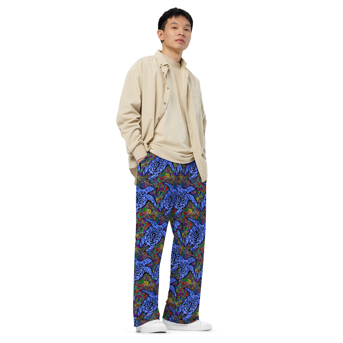 Yakkin - Turtle Dreaming unisex wide-leg pants
