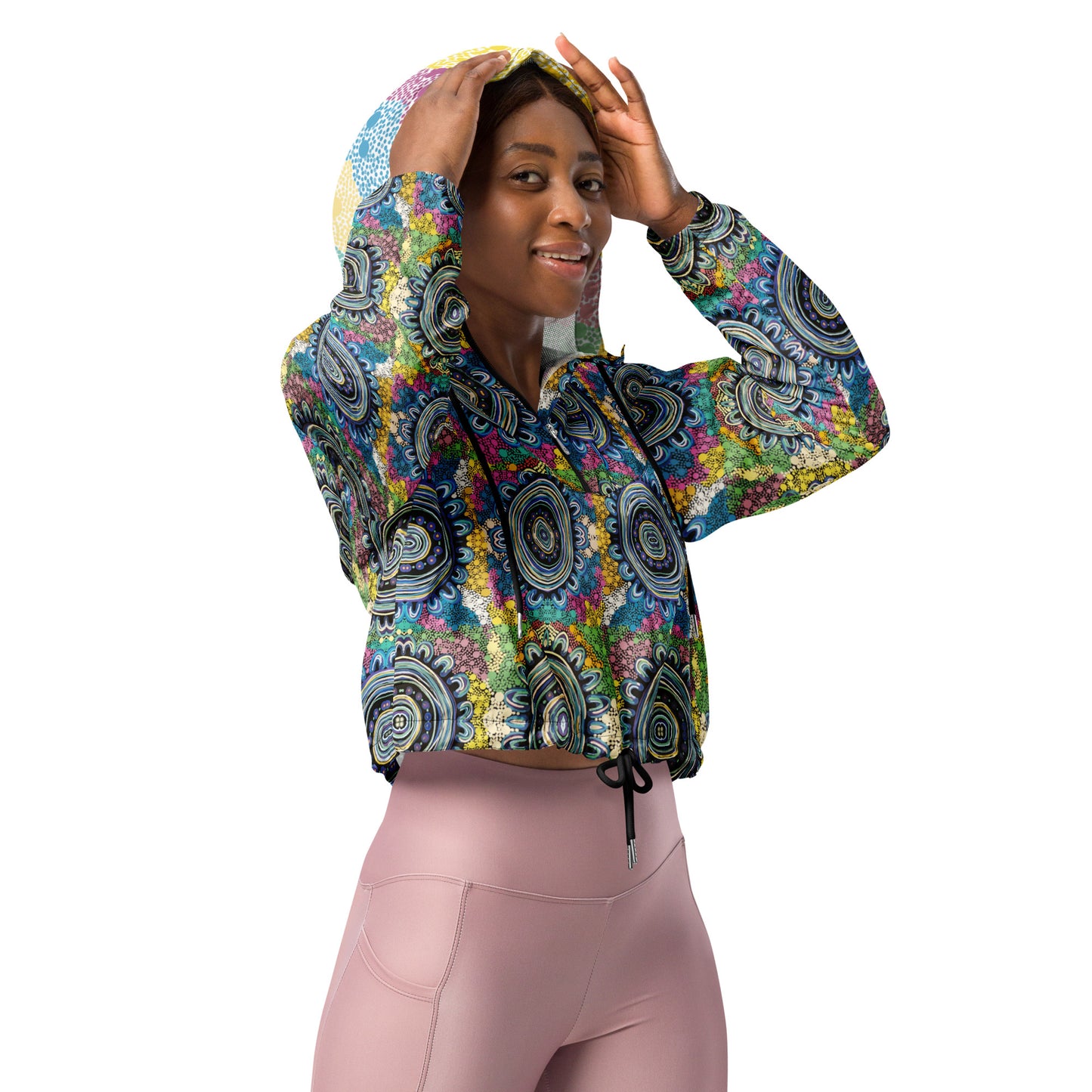 Walyalup Karlup Women’s cropped windbreaker