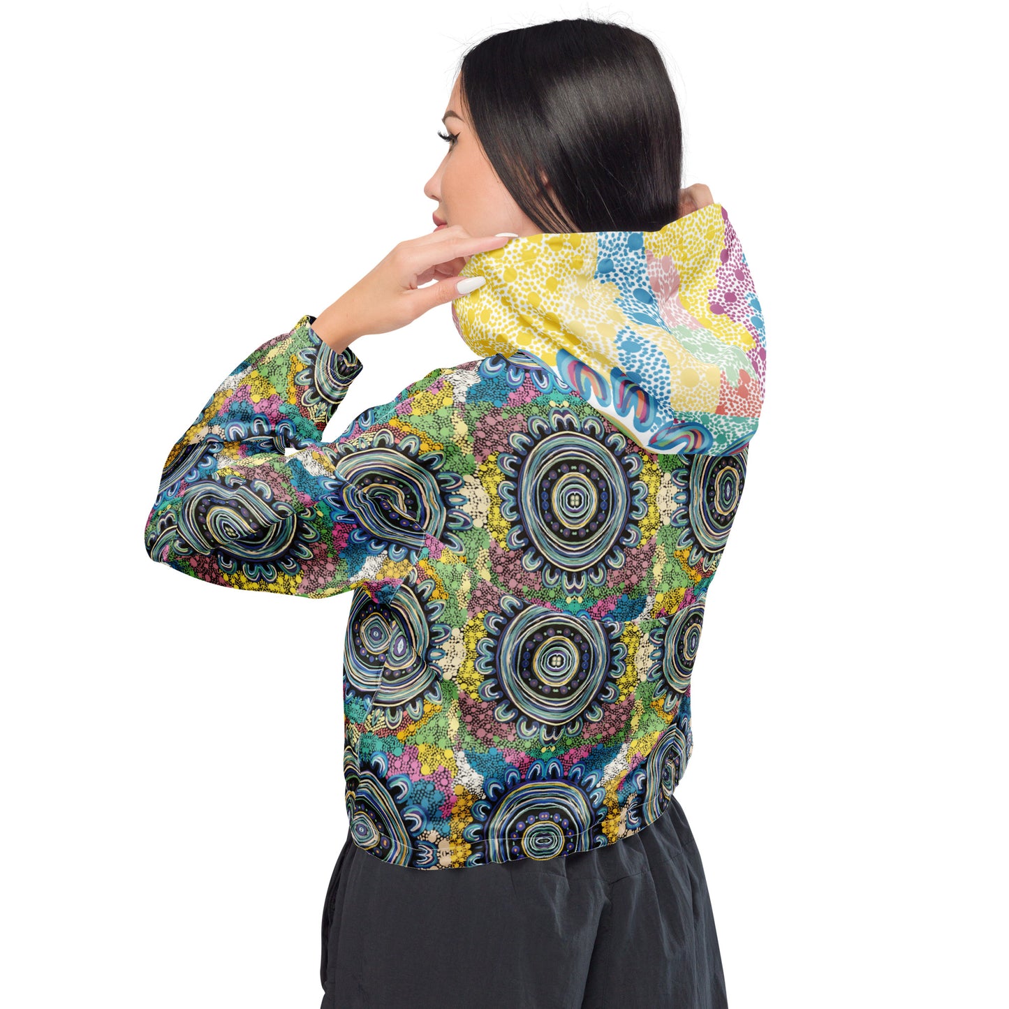 Walyalup Karlup Women’s cropped windbreaker