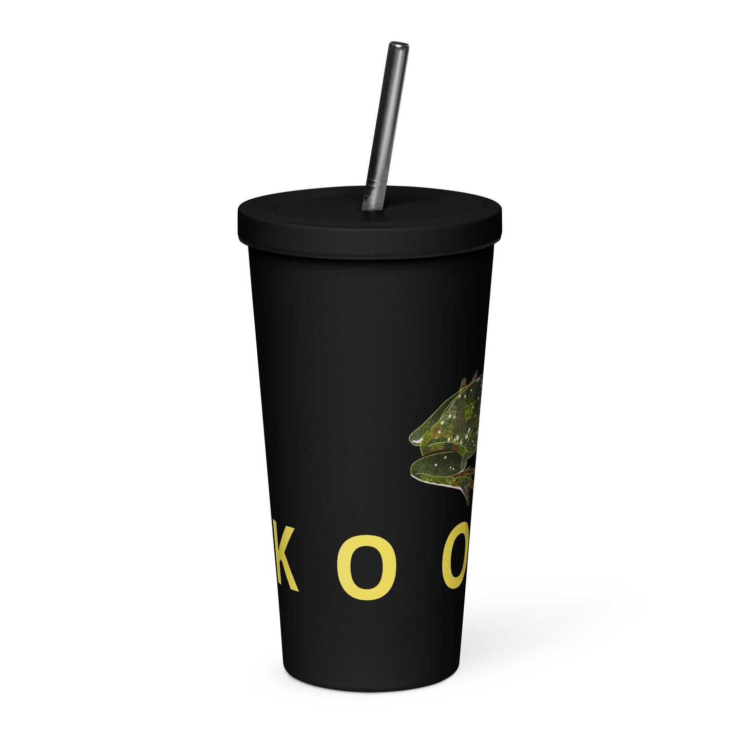 ‘Kooyar’ Insulated tumbler with a straw