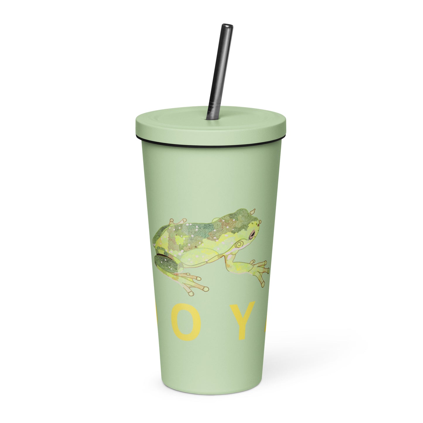 ‘Kooyar’ Insulated tumbler with a straw