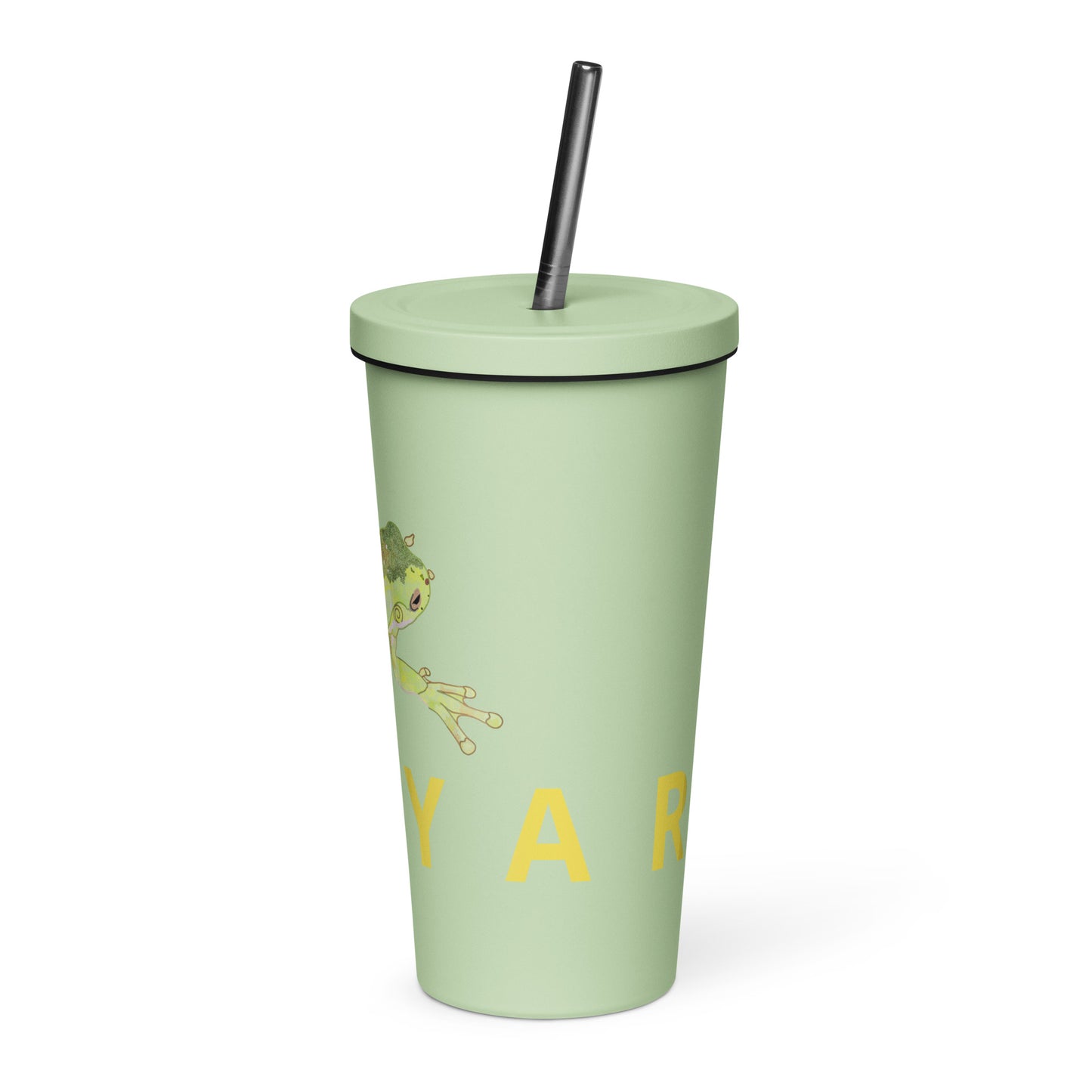 ‘Kooyar’ Insulated tumbler with a straw