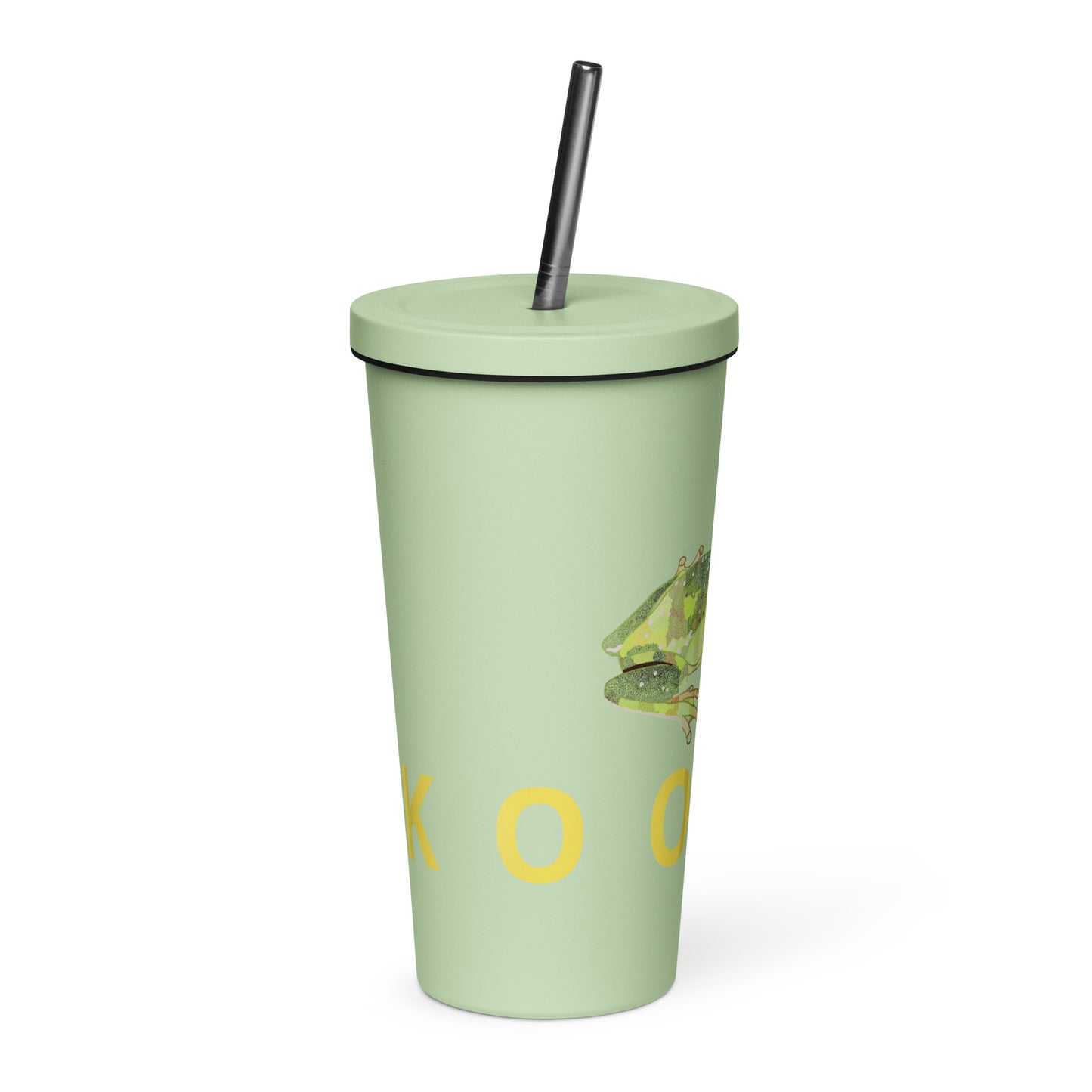 ‘Kooyar’ Insulated tumbler with a straw