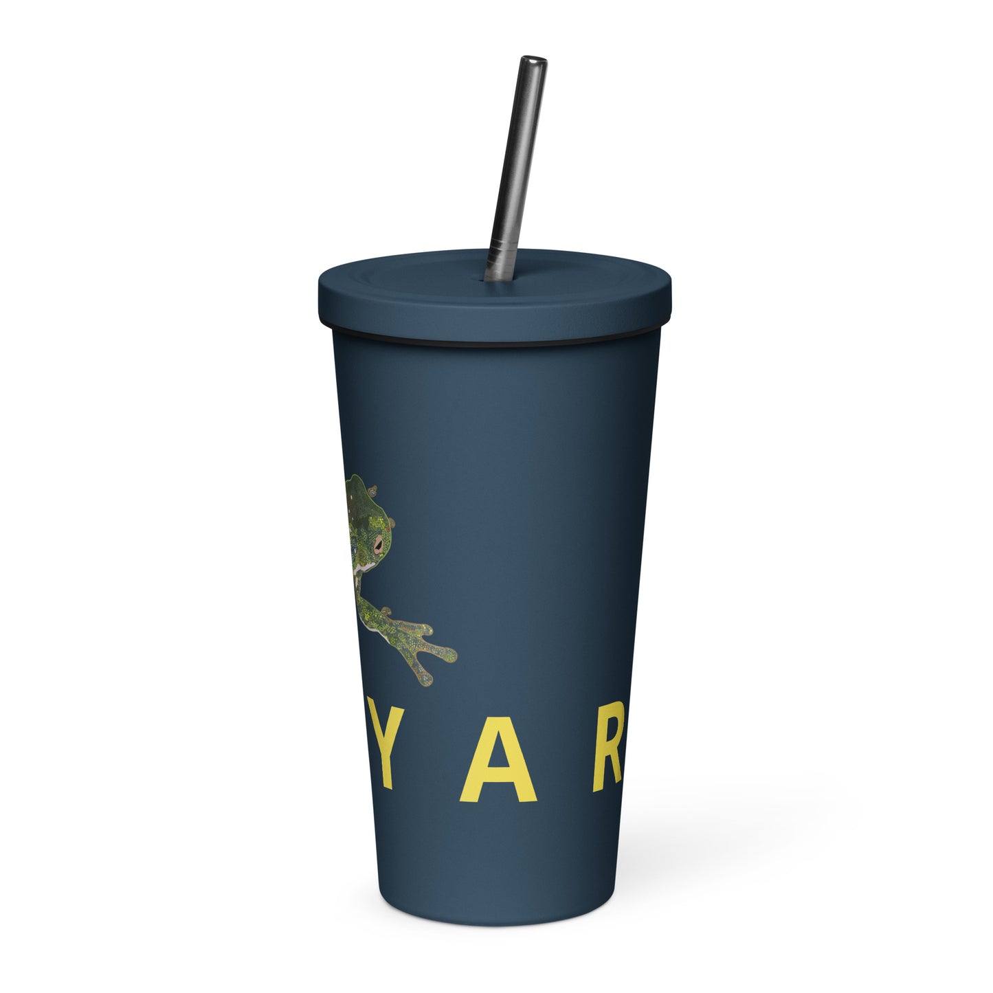 ‘Kooyar’ Insulated tumbler with a straw