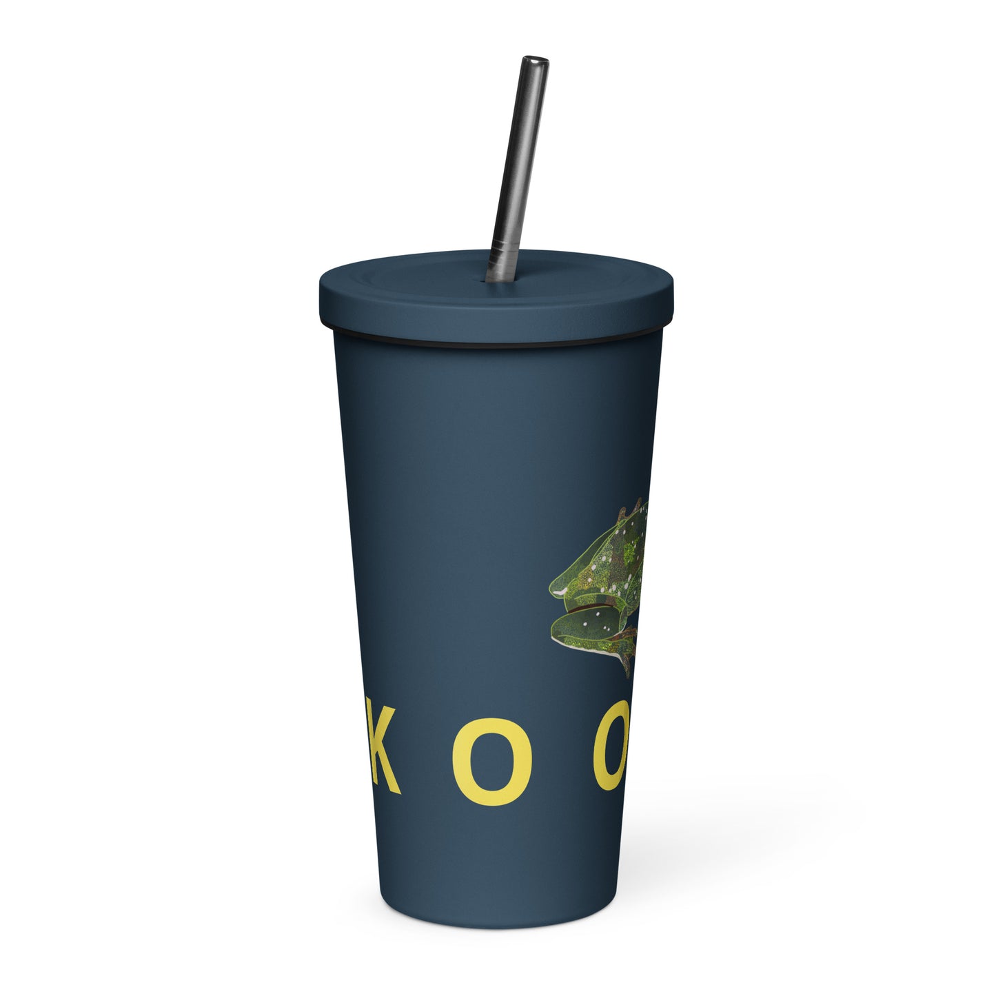 ‘Kooyar’ Insulated tumbler with a straw