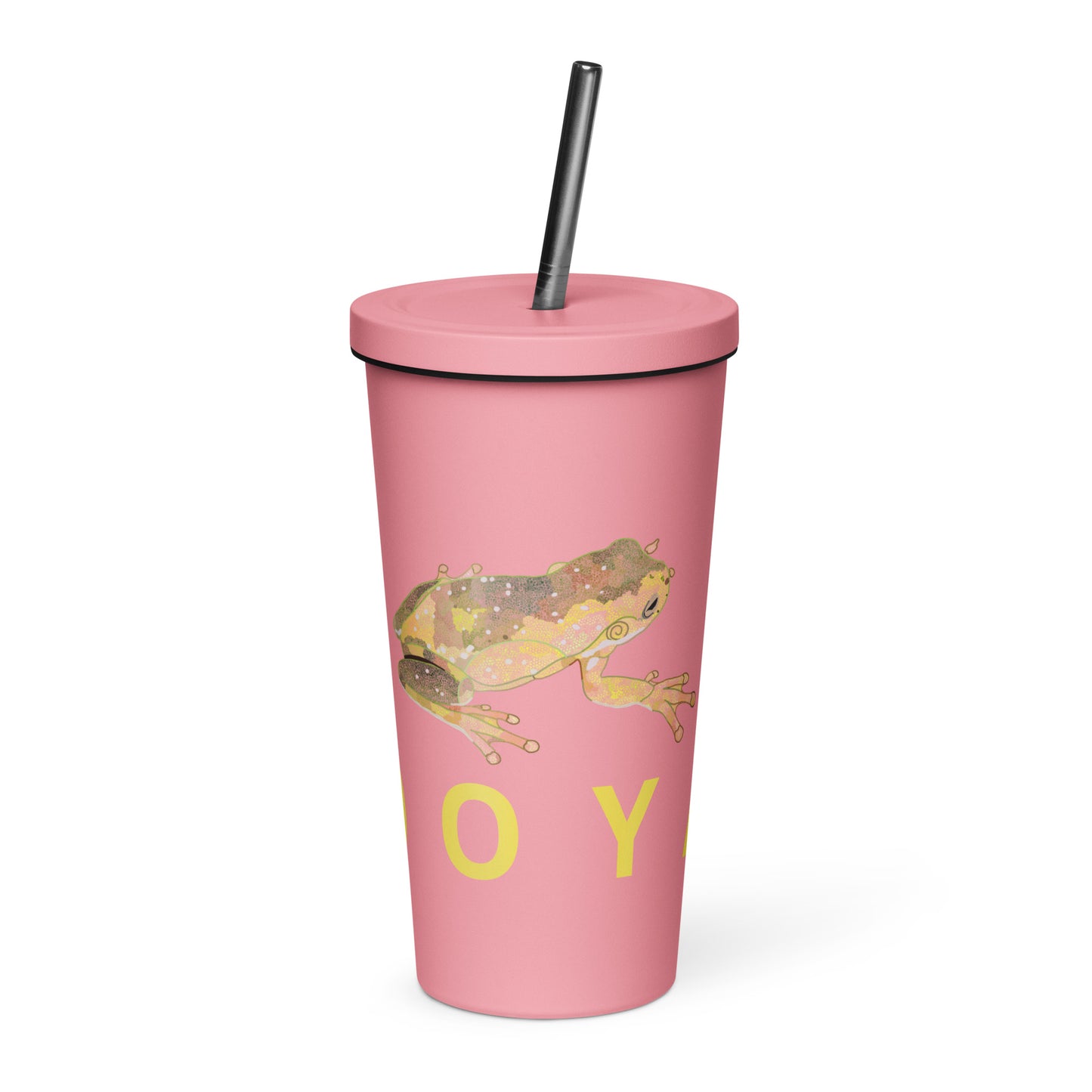 ‘Kooyar’ Insulated tumbler with a straw