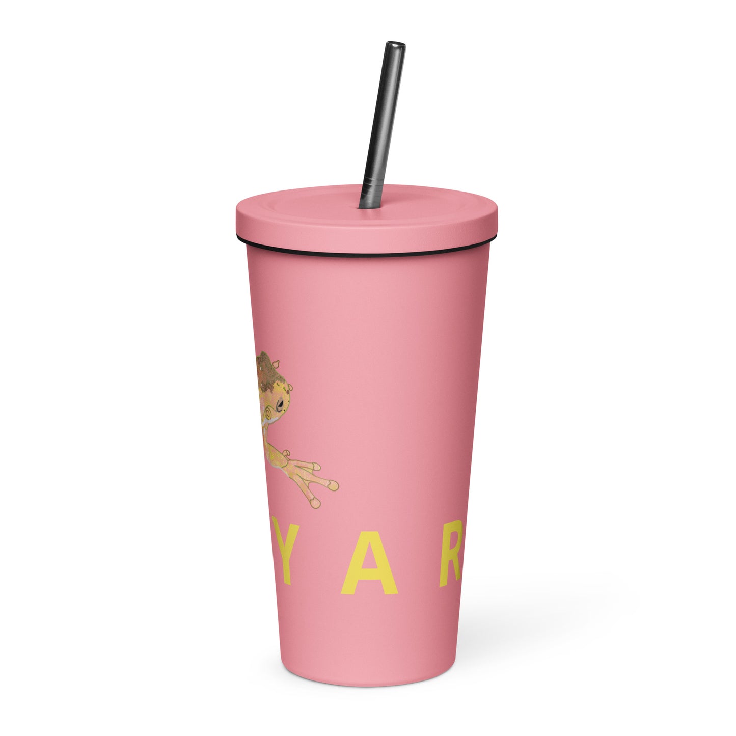 ‘Kooyar’ Insulated tumbler with a straw