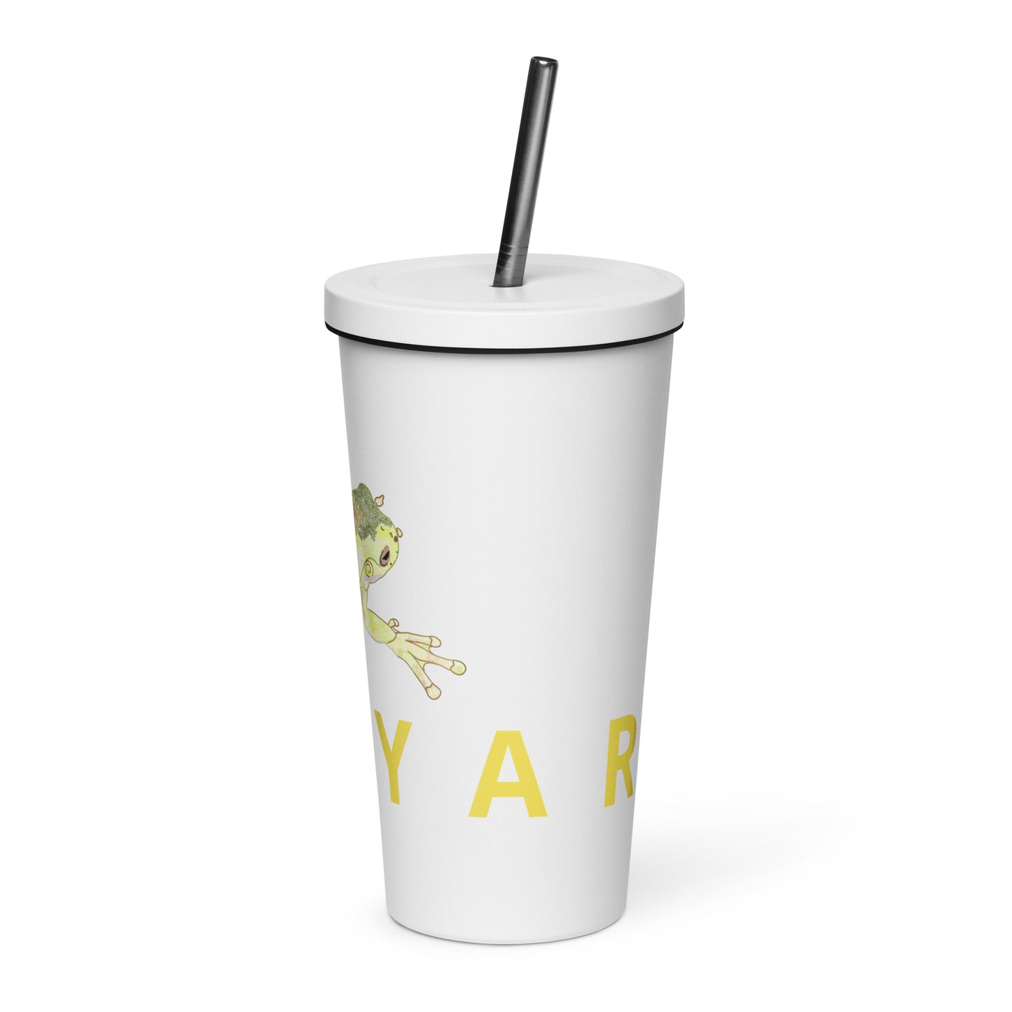 ‘Kooyar’ Insulated tumbler with a straw