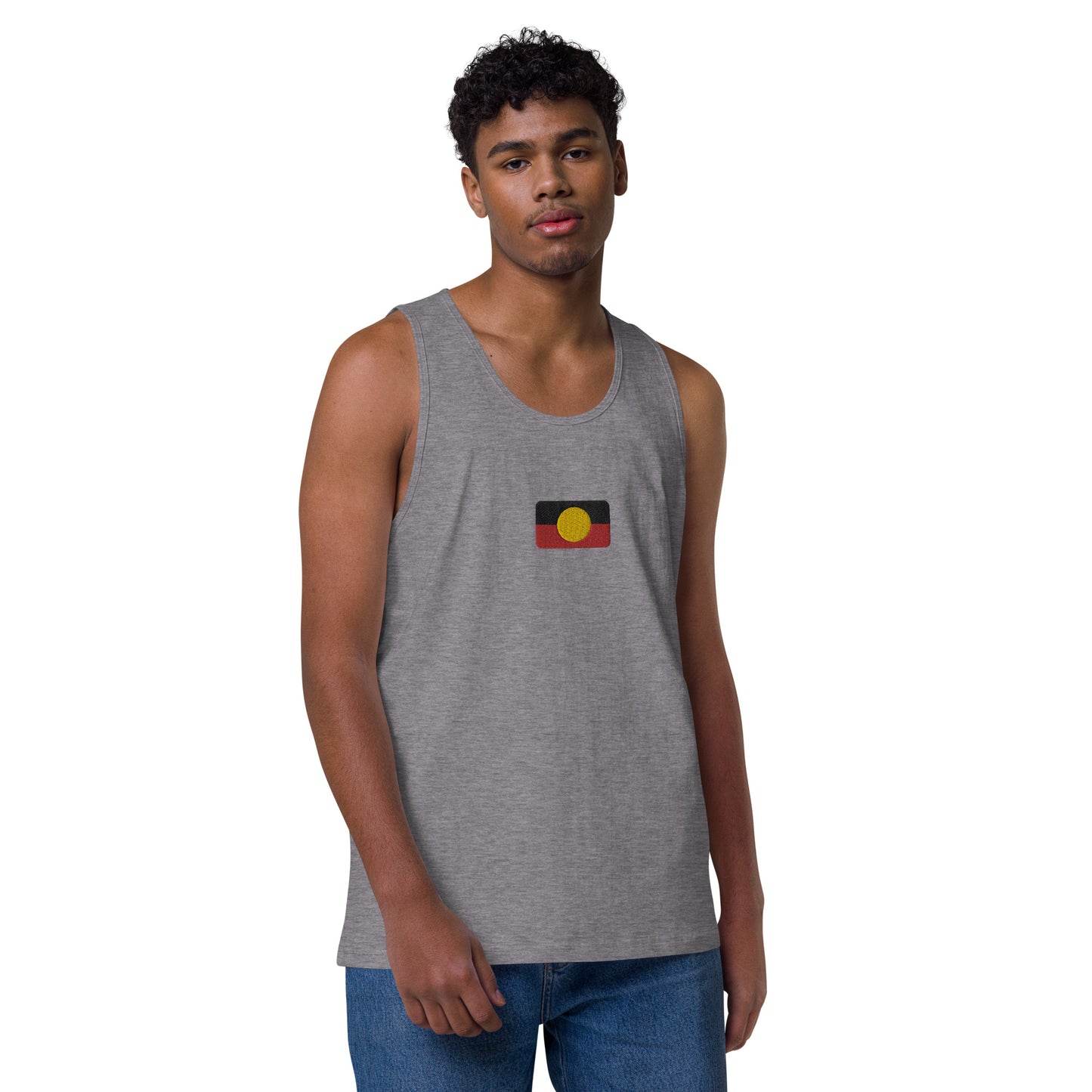 Mens Aboriginal Flag Tank Top