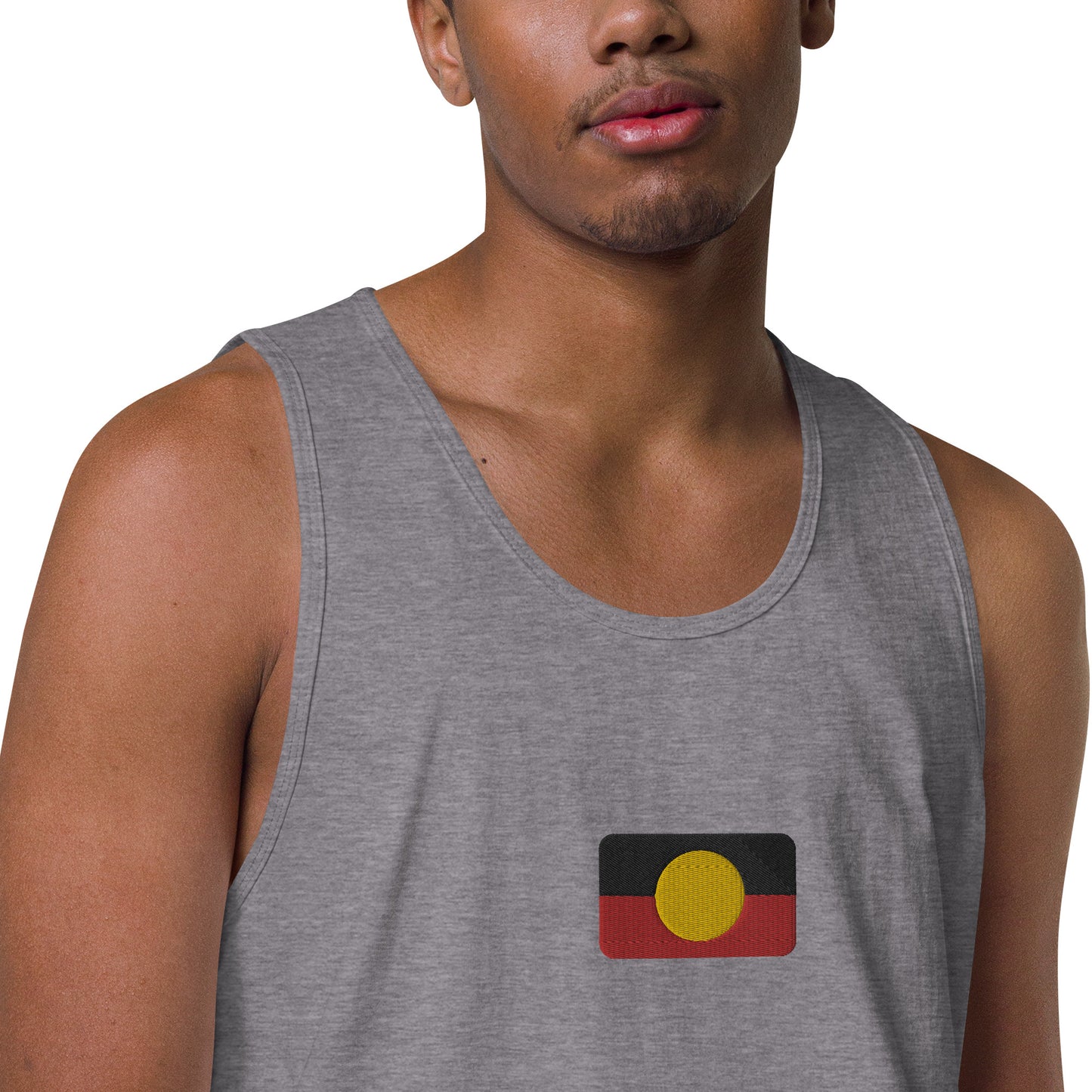Mens Aboriginal Flag Tank Top