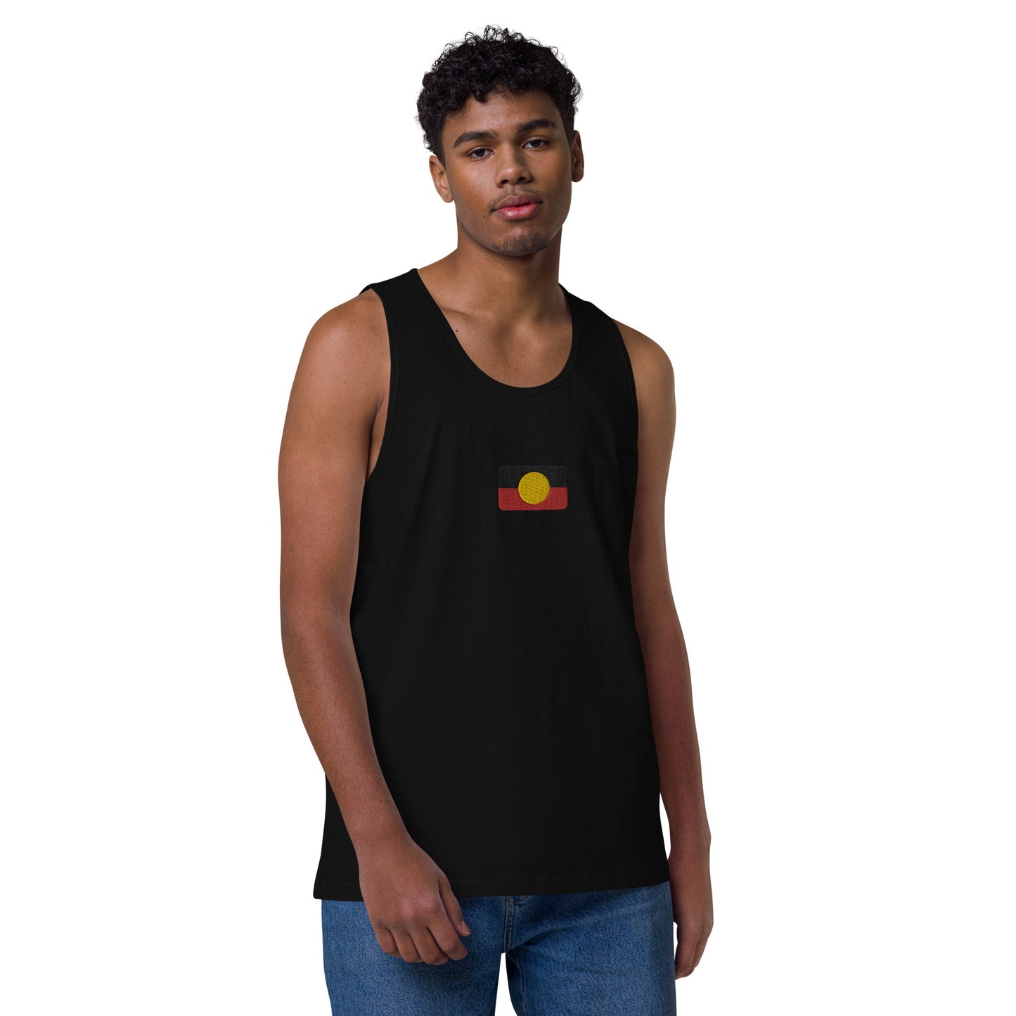 Mens Aboriginal Flag Tank Top