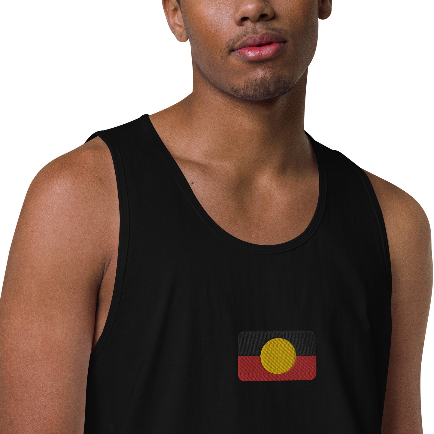Mens Aboriginal Flag Tank Top