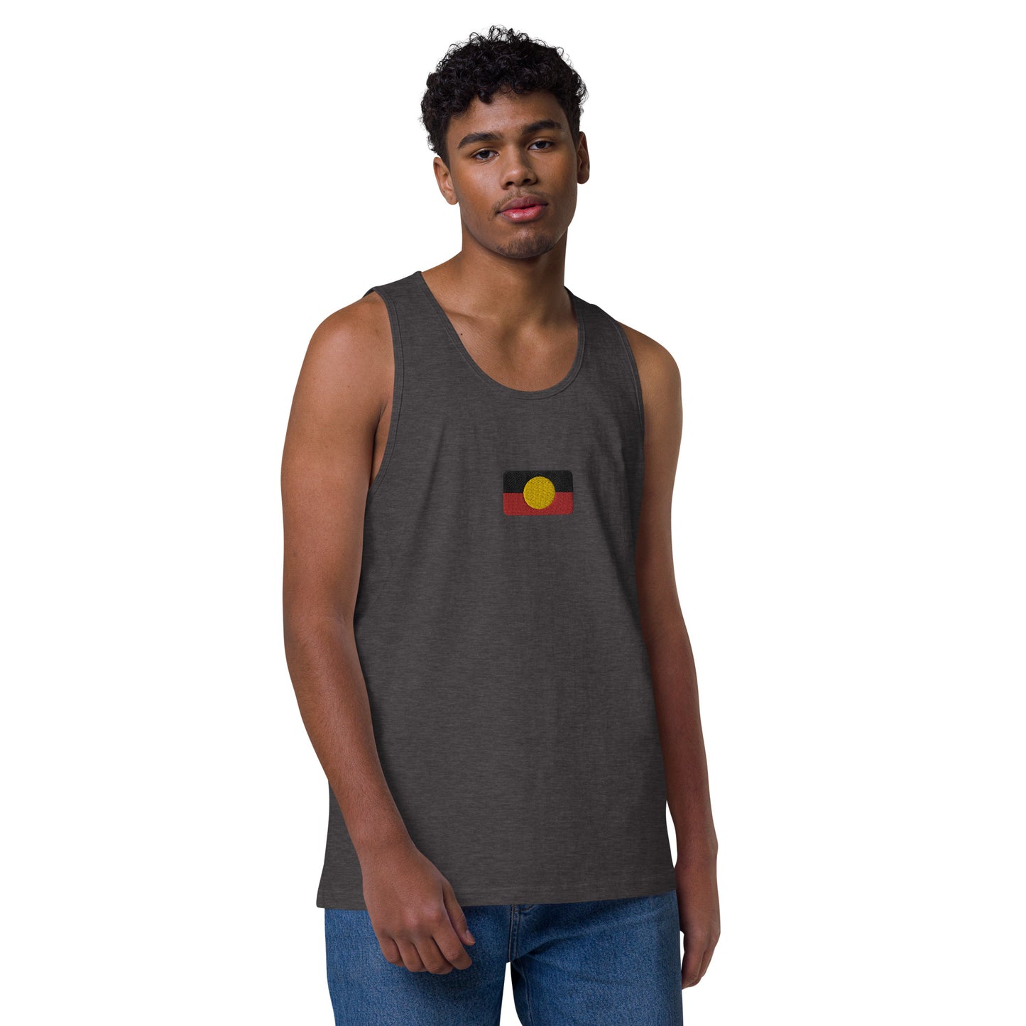 Mens Aboriginal Flag Tank Top