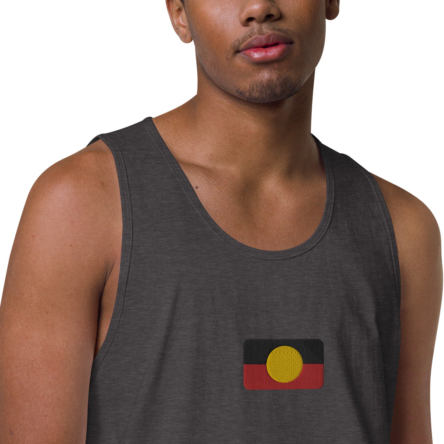 Mens Aboriginal Flag Tank Top