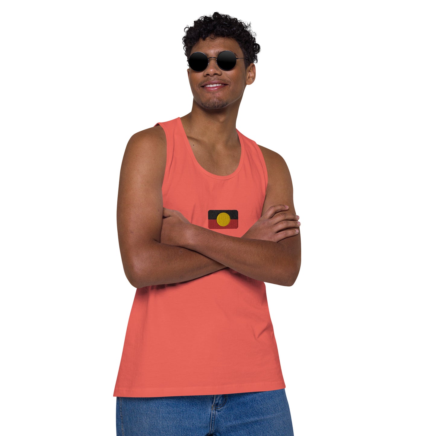Mens Aboriginal Flag Tank Top