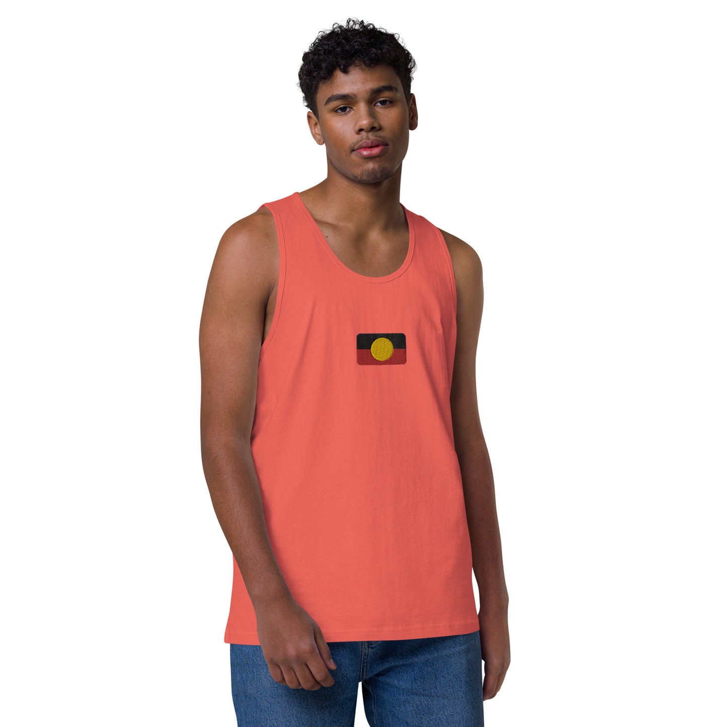 Mens Aboriginal Flag Tank Top