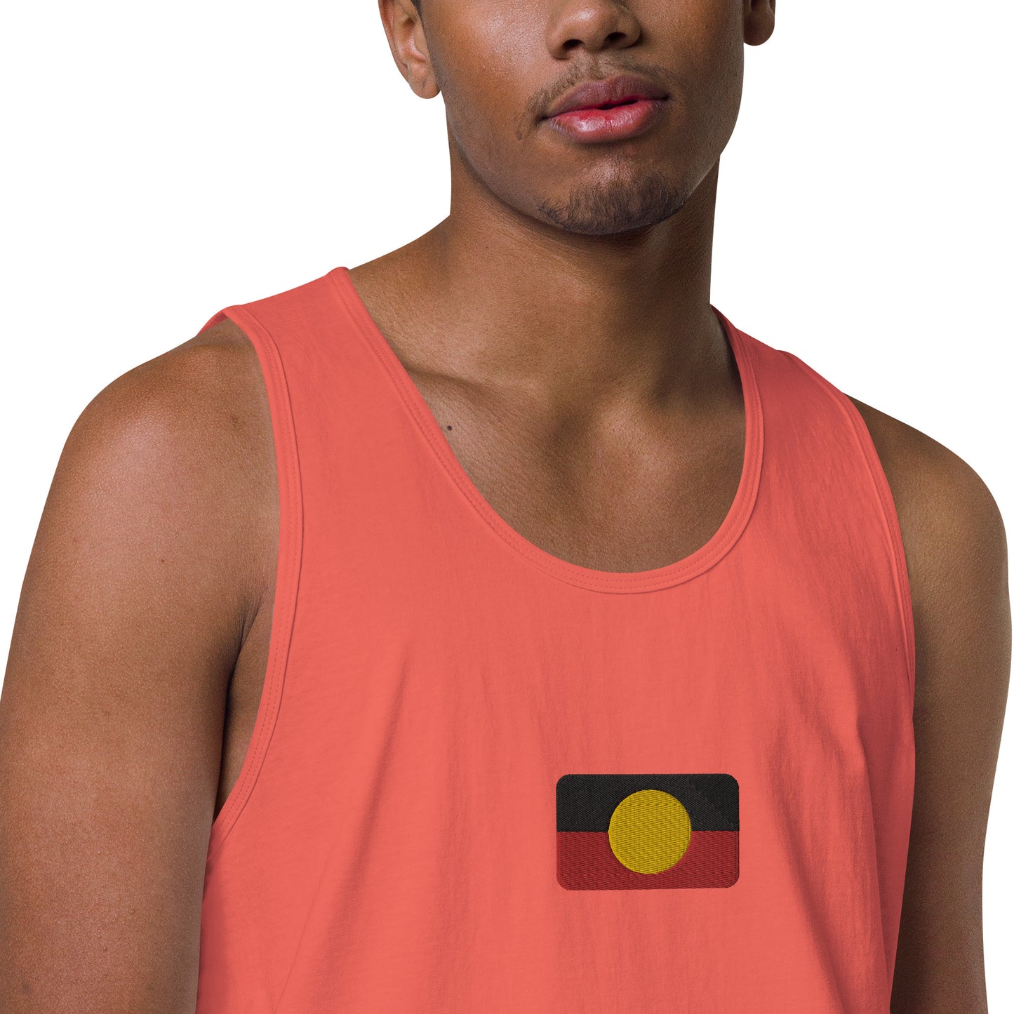 Mens Aboriginal Flag Tank Top