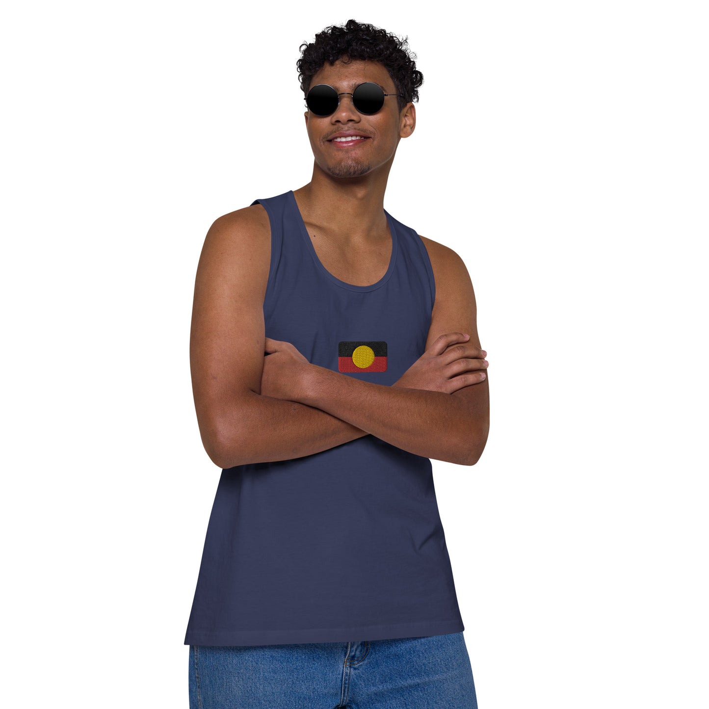 Mens Aboriginal Flag Tank Top