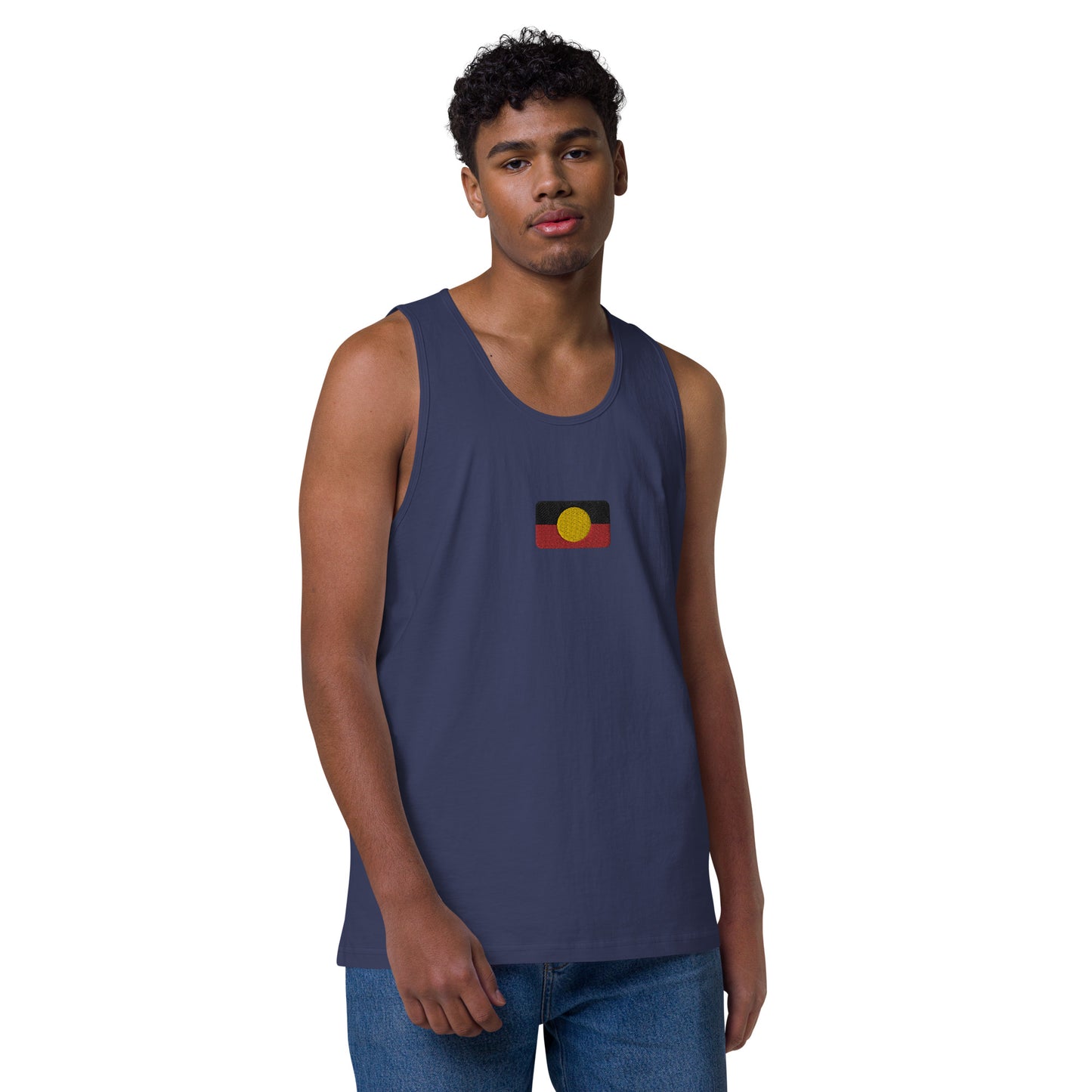 Mens Aboriginal Flag Tank Top