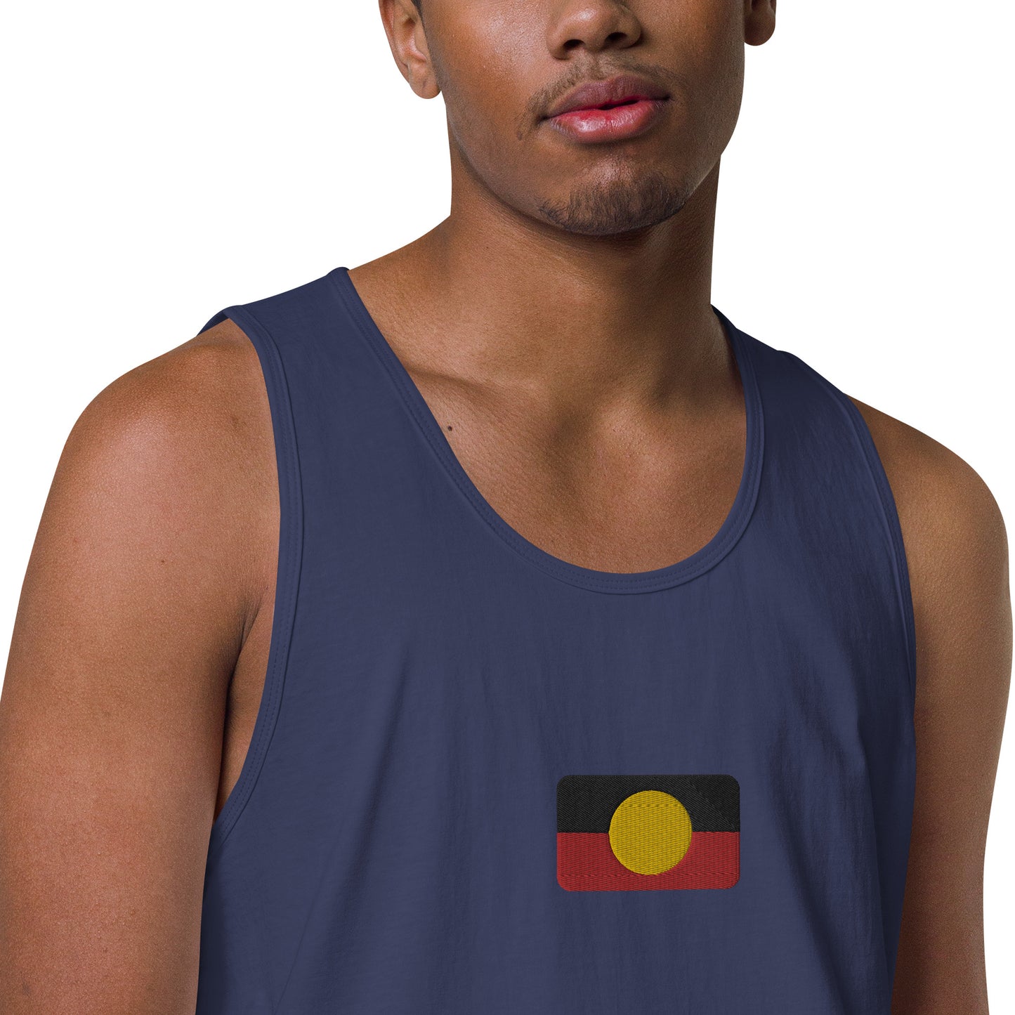 Mens Aboriginal Flag Tank Top