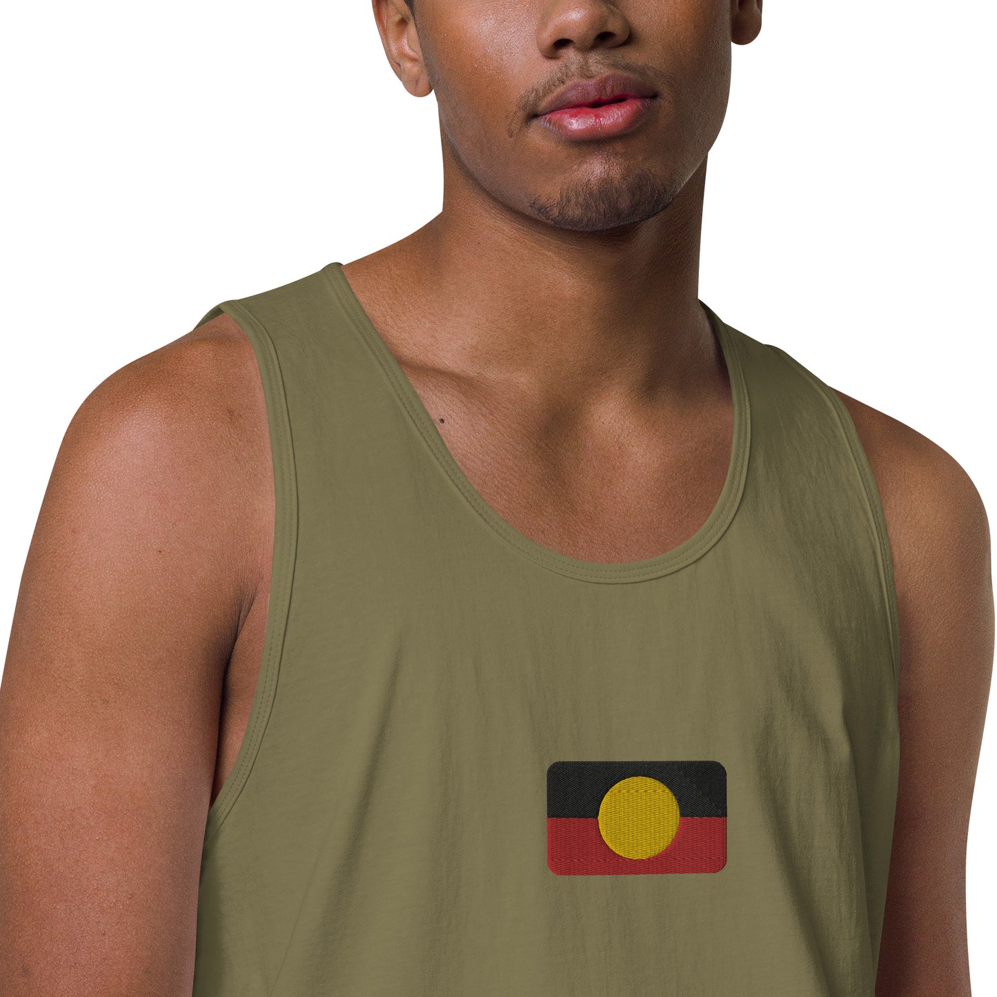 Mens Aboriginal Flag Tank Top