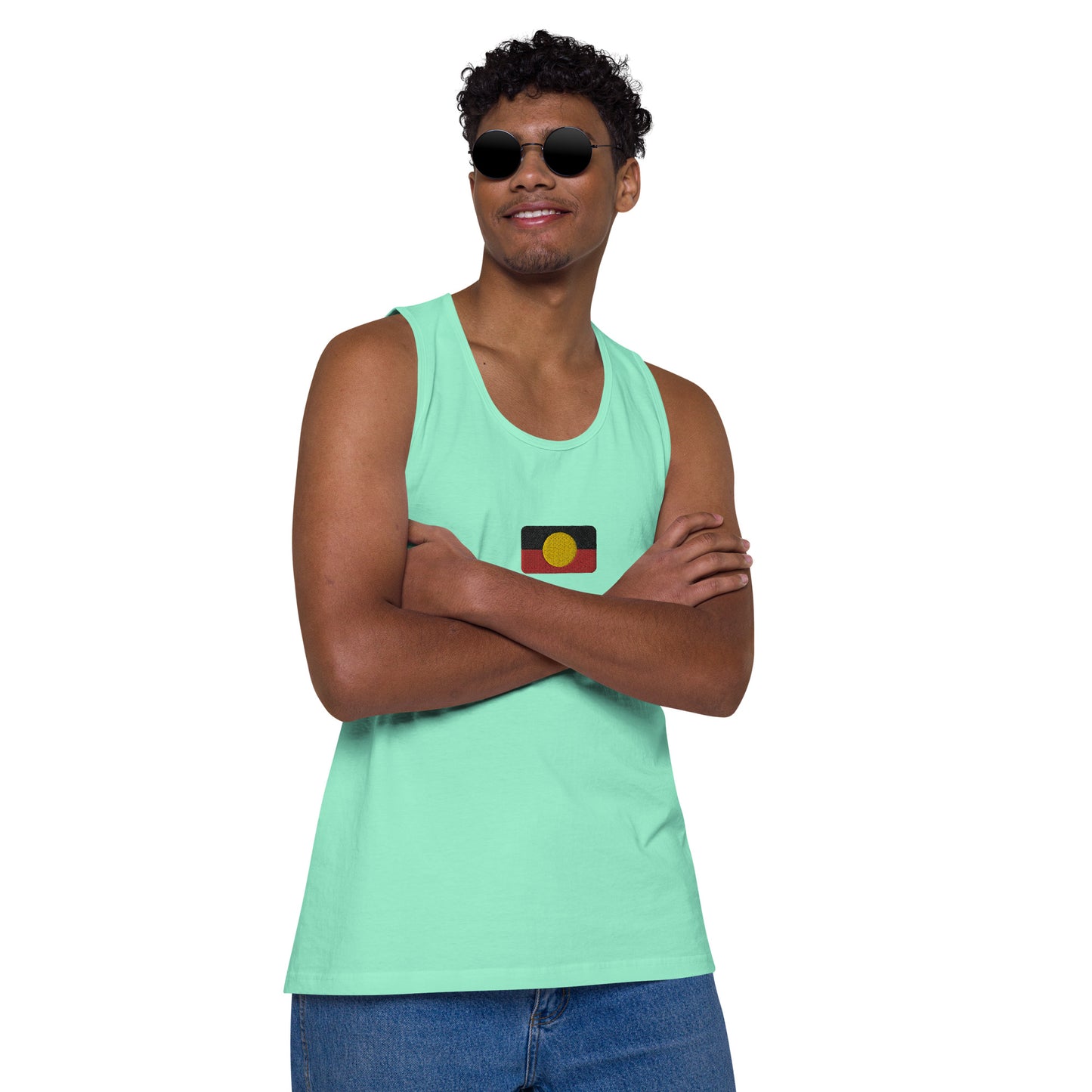 Mens Aboriginal Flag Tank Top
