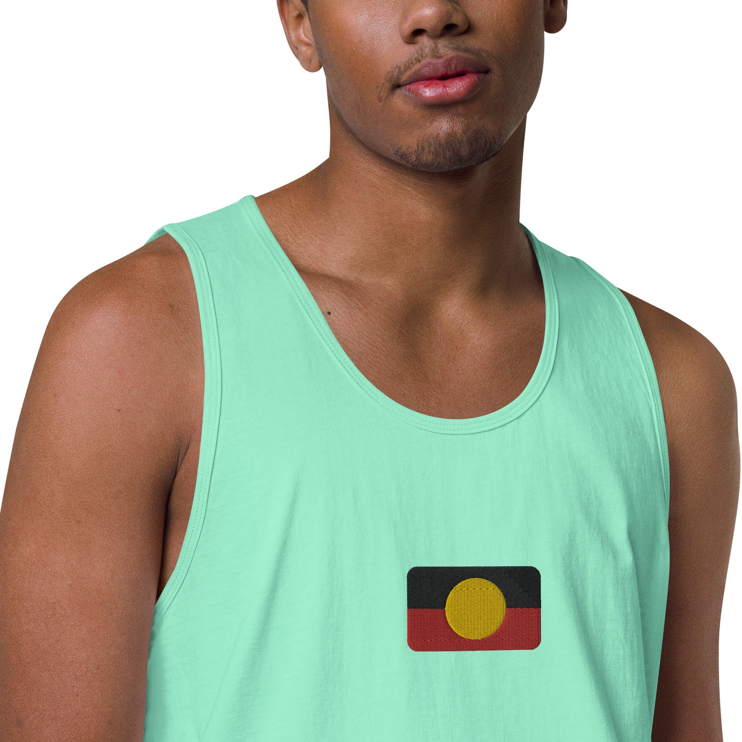 Mens Aboriginal Flag Tank Top