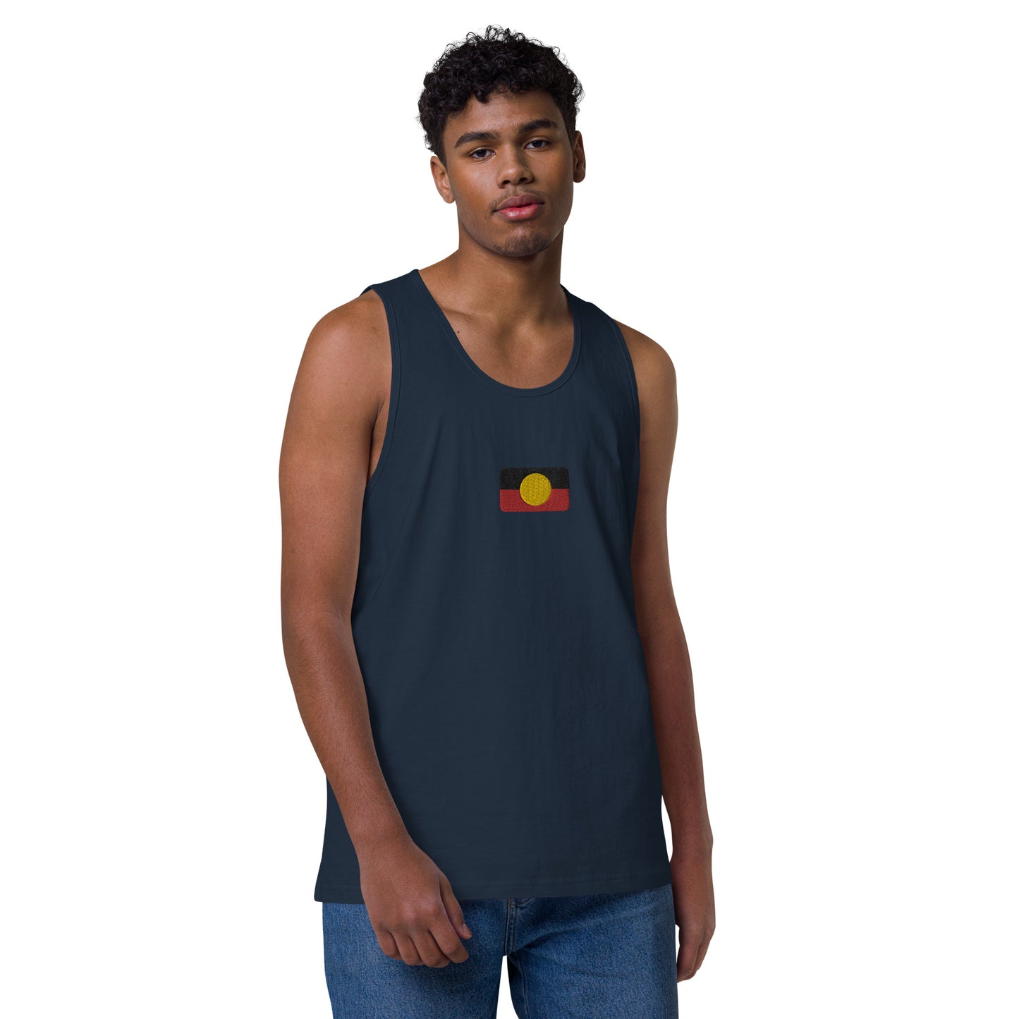 Mens Aboriginal Flag Tank Top