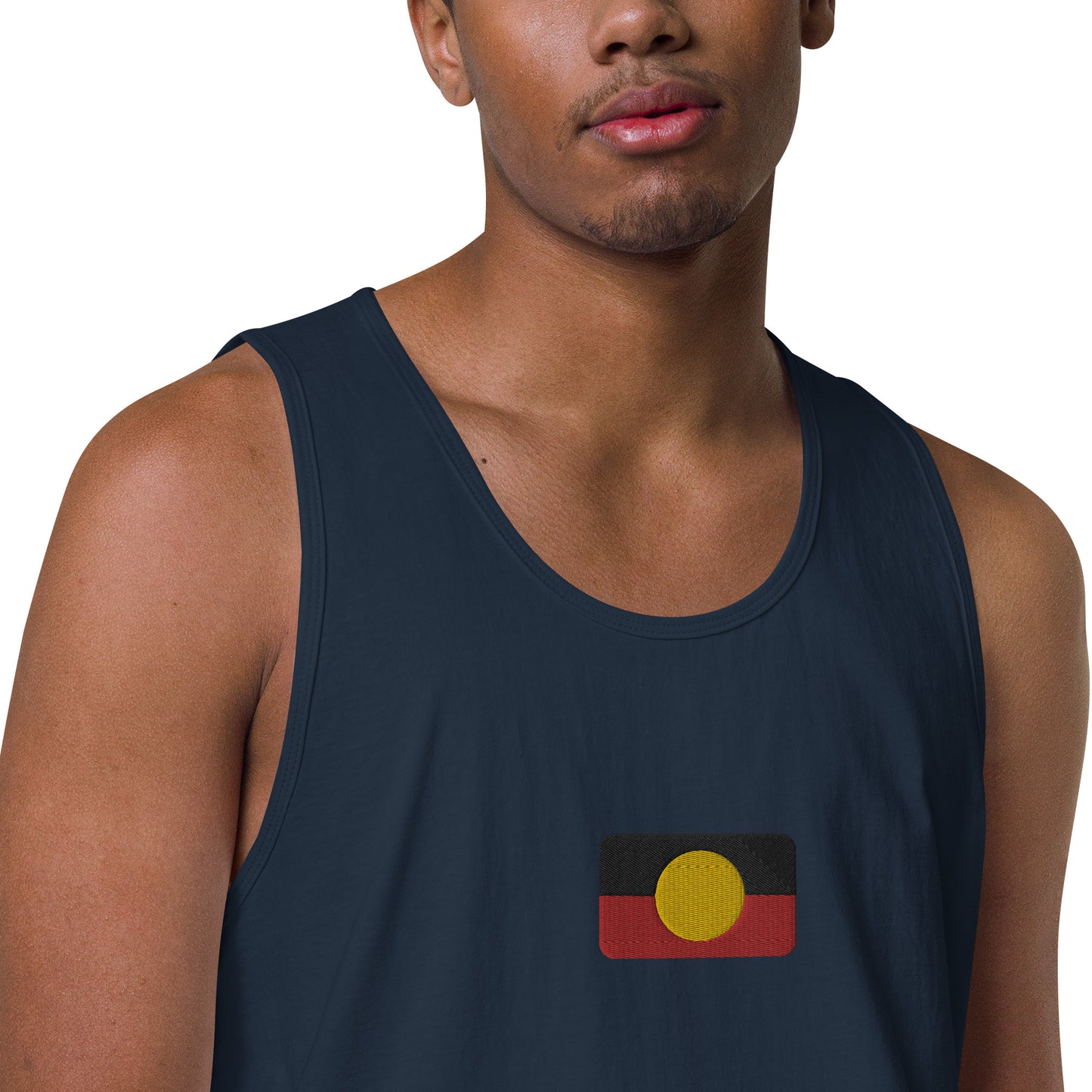 Mens Aboriginal Flag Tank Top