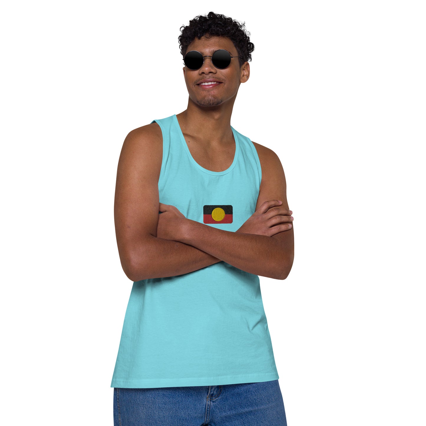 Mens Aboriginal Flag Tank Top
