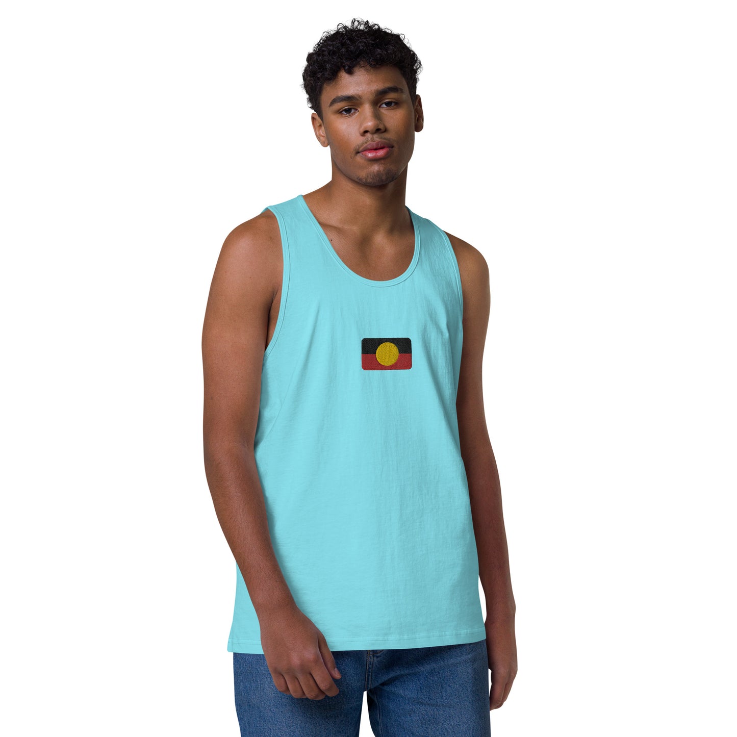 Mens Aboriginal Flag Tank Top