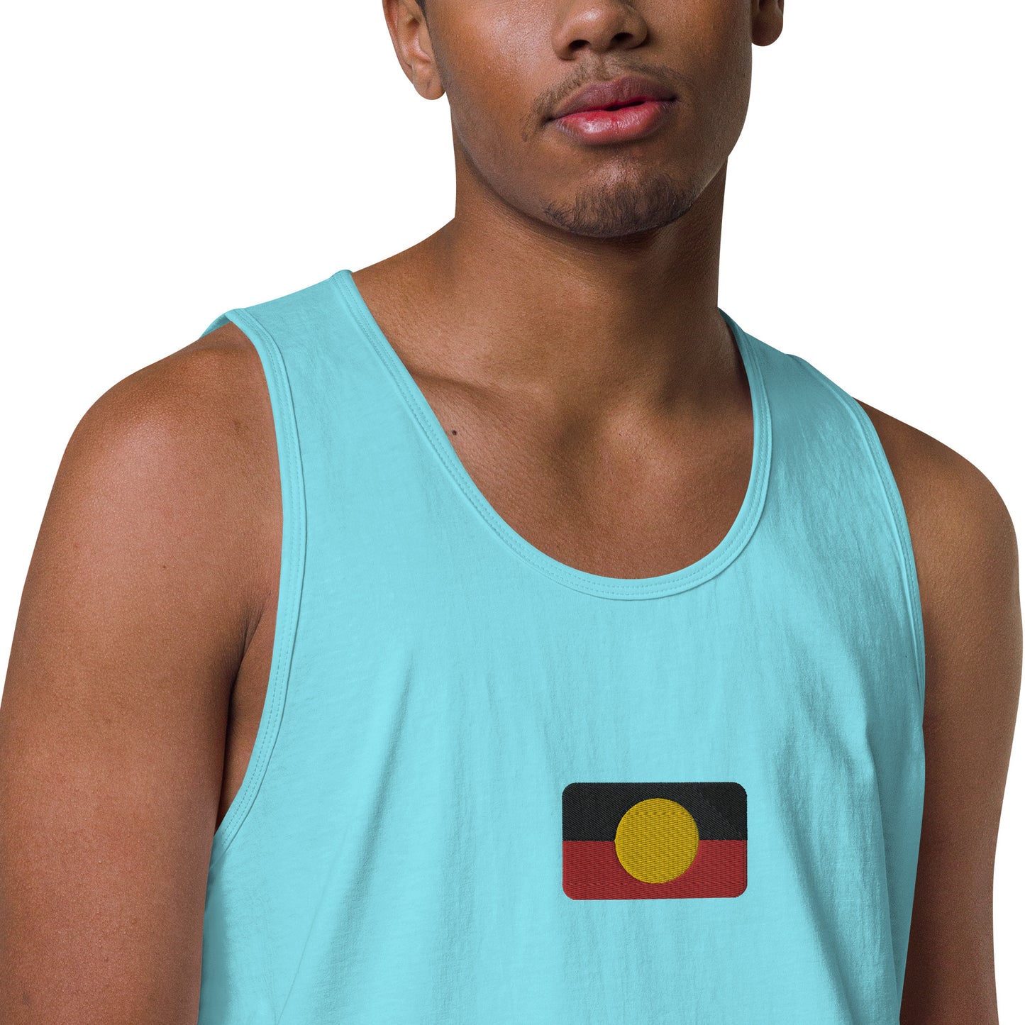 Mens Aboriginal Flag Tank Top