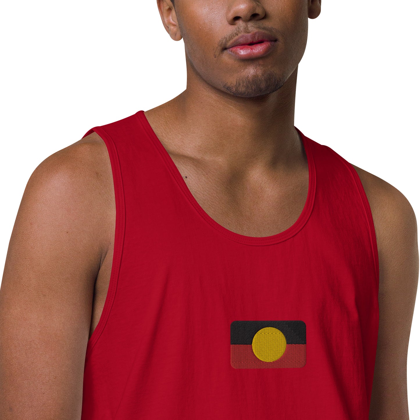 Mens Aboriginal Flag Tank Top