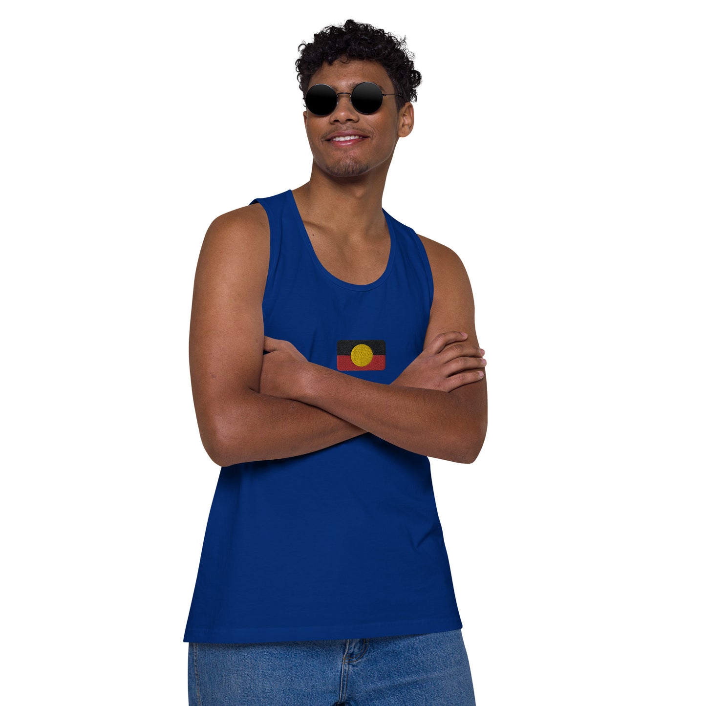 Mens Aboriginal Flag Tank Top