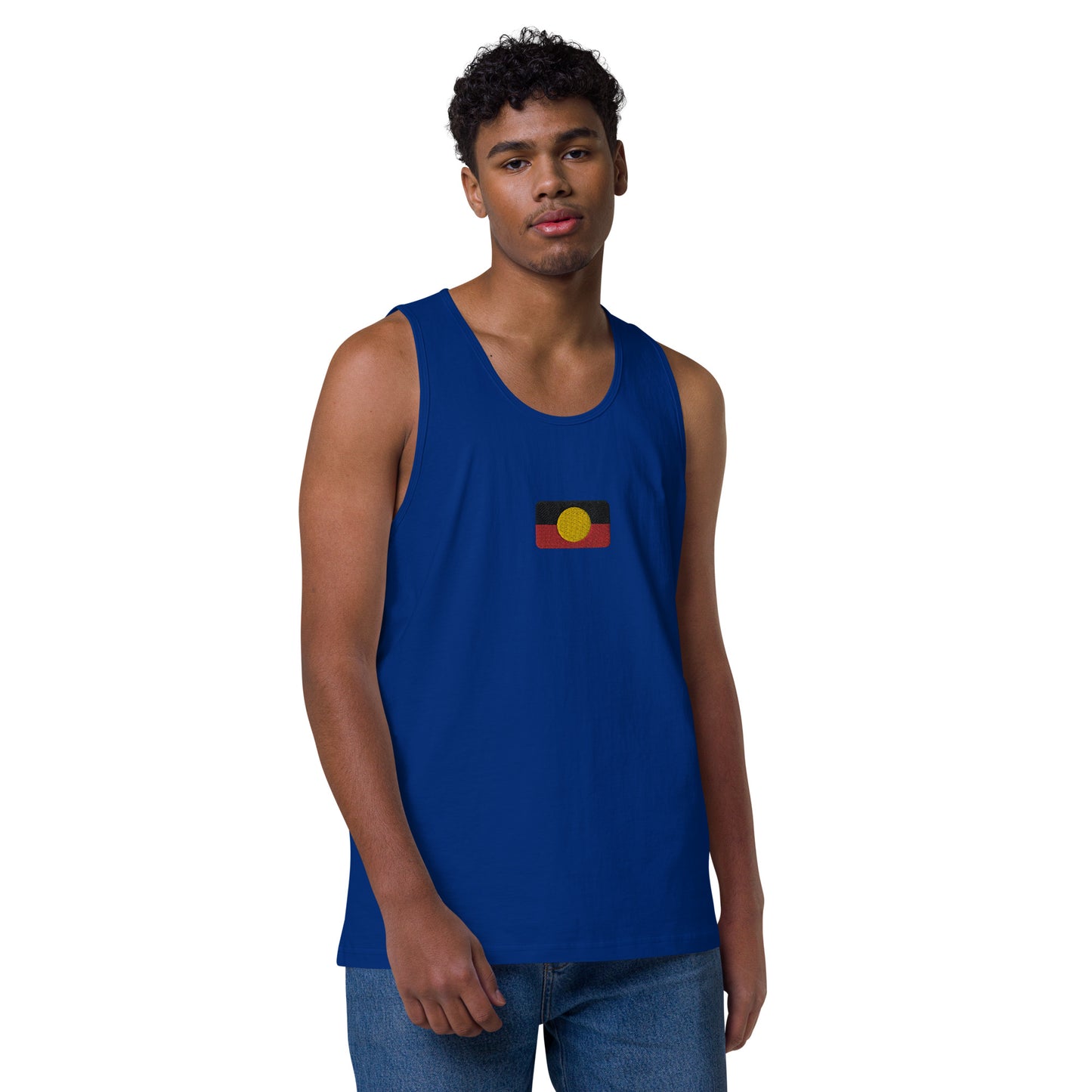 Mens Aboriginal Flag Tank Top