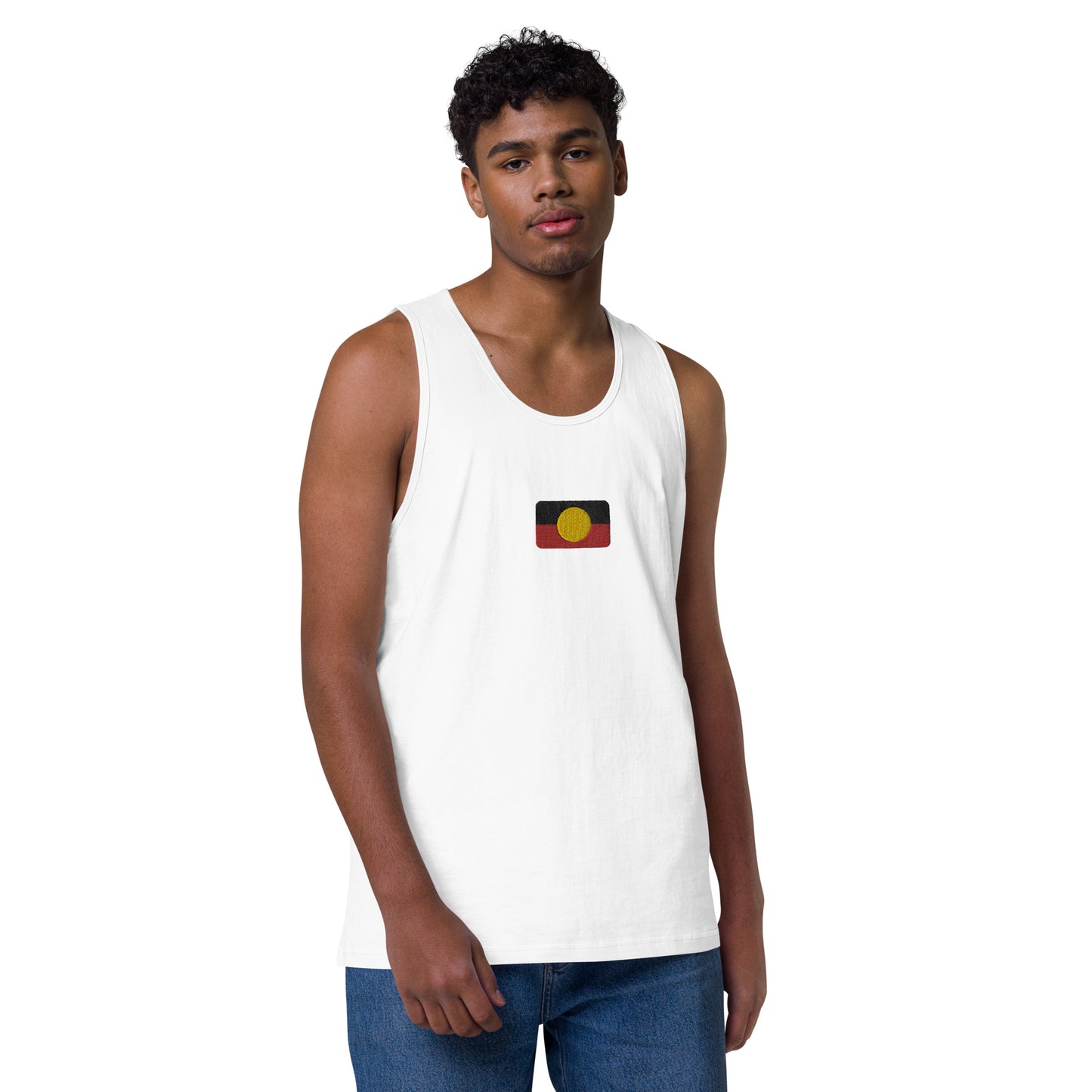 Mens Aboriginal Flag Tank Top
