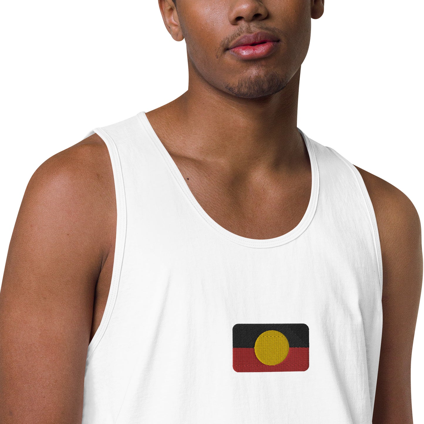 Mens Aboriginal Flag Tank Top