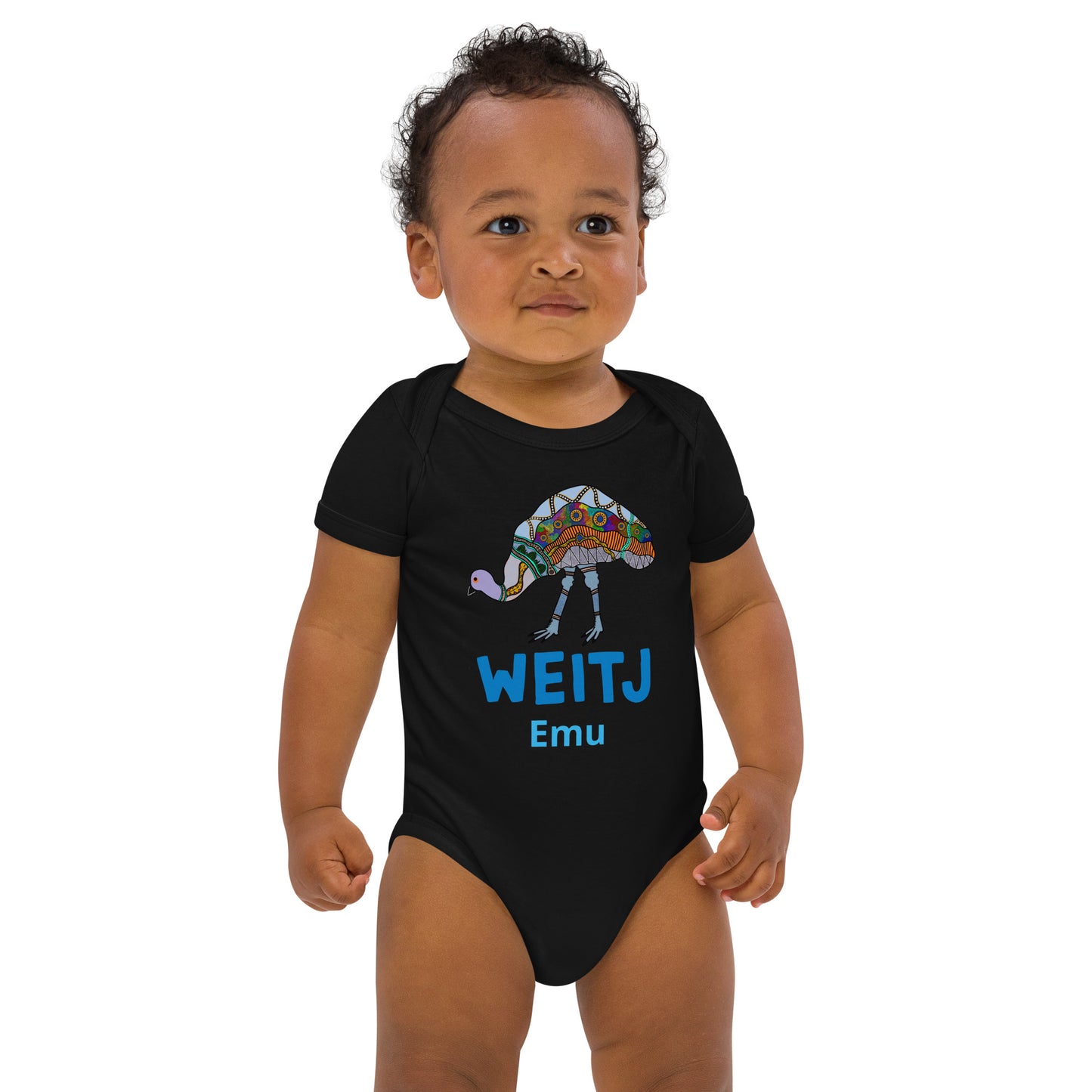 ‘Weitj’ Organic cotton baby bodysuit