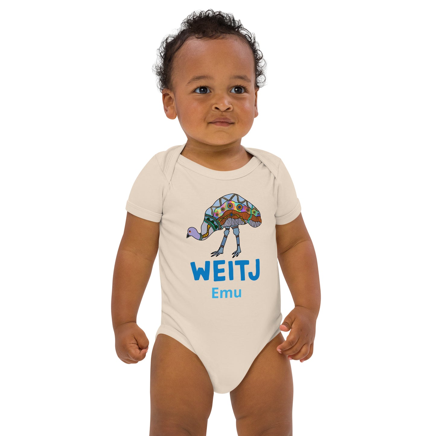 ‘Weitj’ Organic cotton baby bodysuit