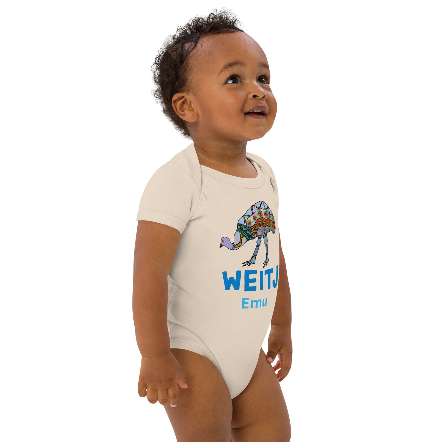 ‘Weitj’ Organic cotton baby bodysuit