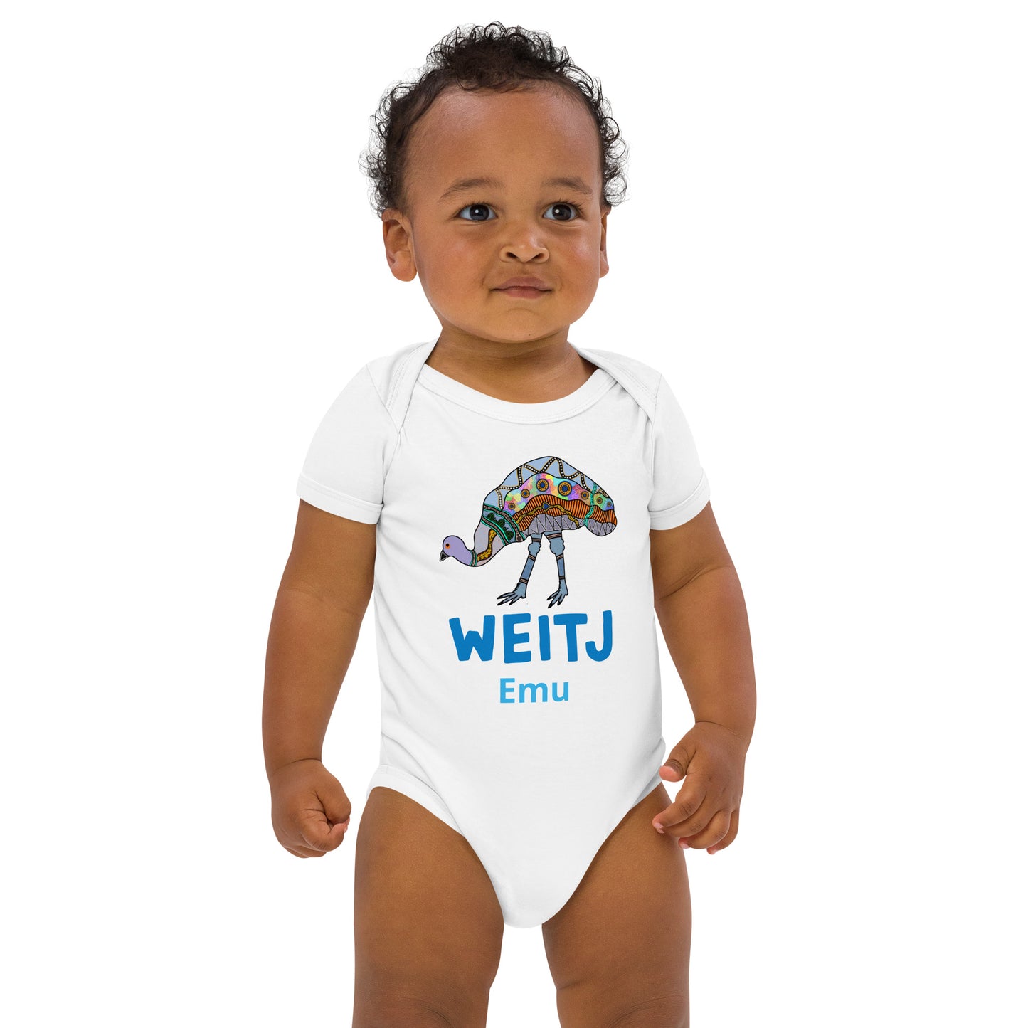 ‘Weitj’ Organic cotton baby bodysuit