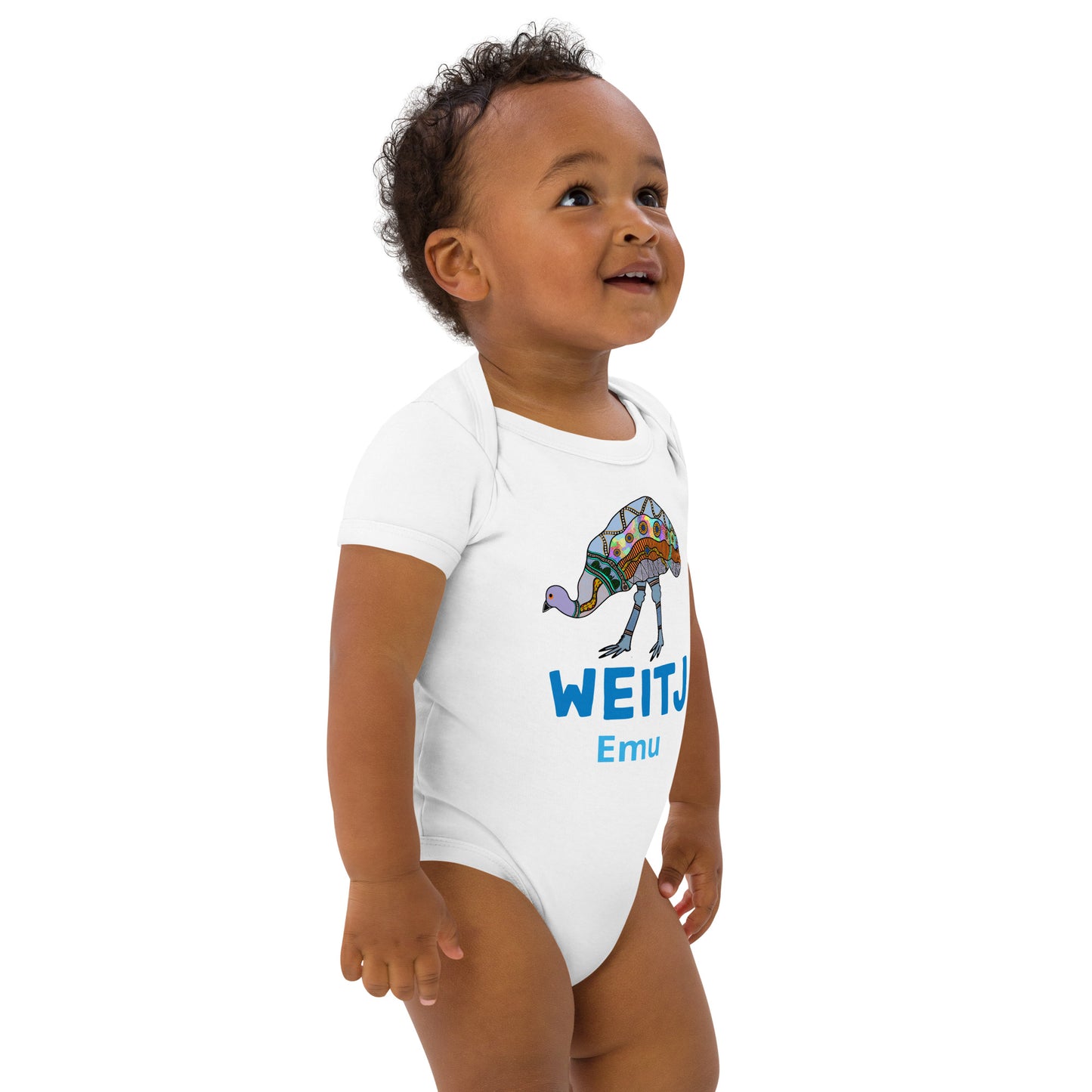 ‘Weitj’ Organic cotton baby bodysuit