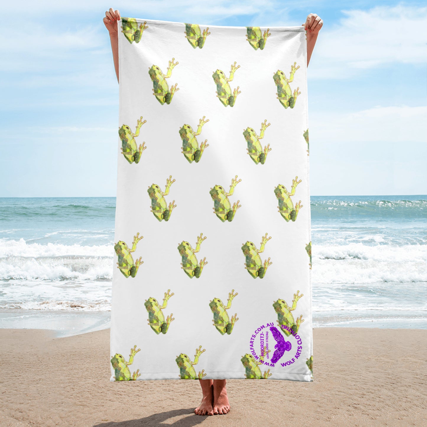 “Kooyar” Green tree frog Towel
