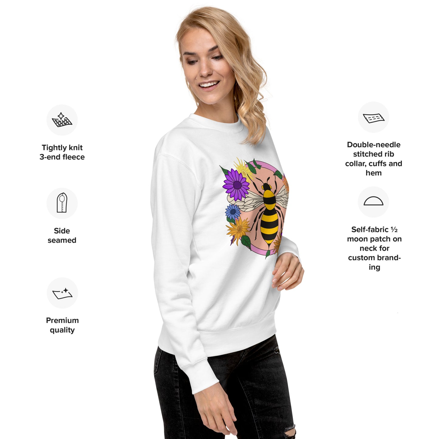 Bee Unisex Premium Sweatshirt