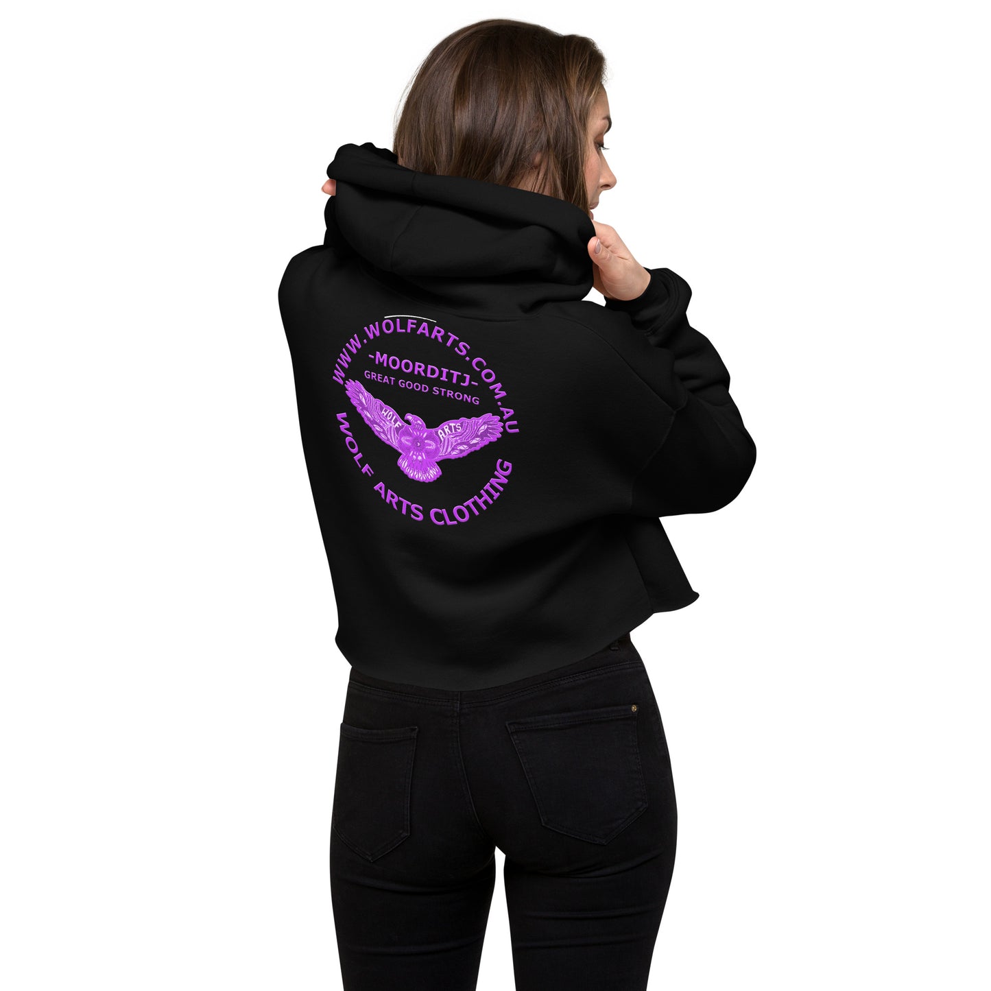 “Waalitj” Crop Hoodie