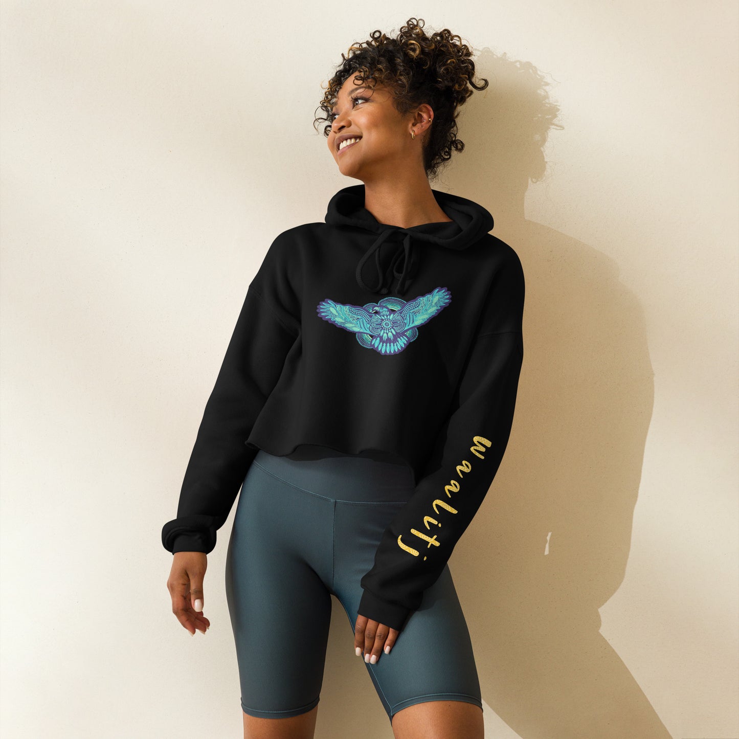 “Waalitj” Crop Hoodie
